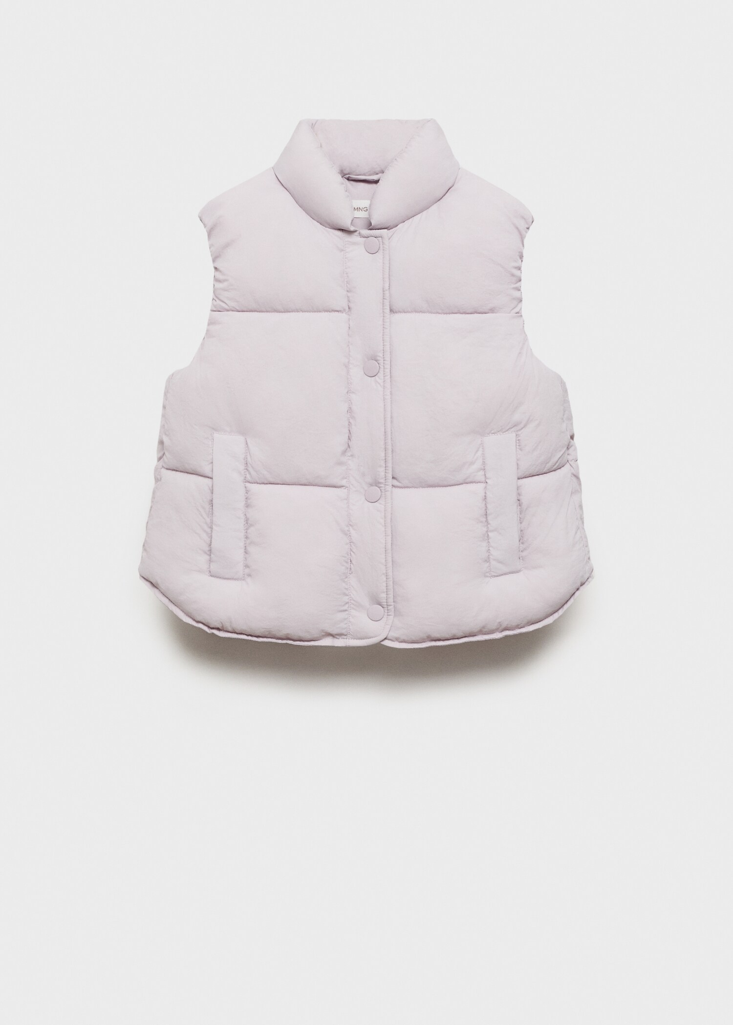 Quilted gilet with buttons - Article without model