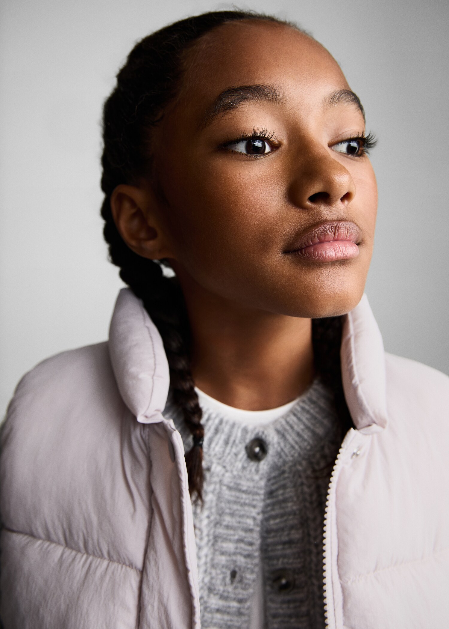 Quilted gilet with buttons - Details of the article 1