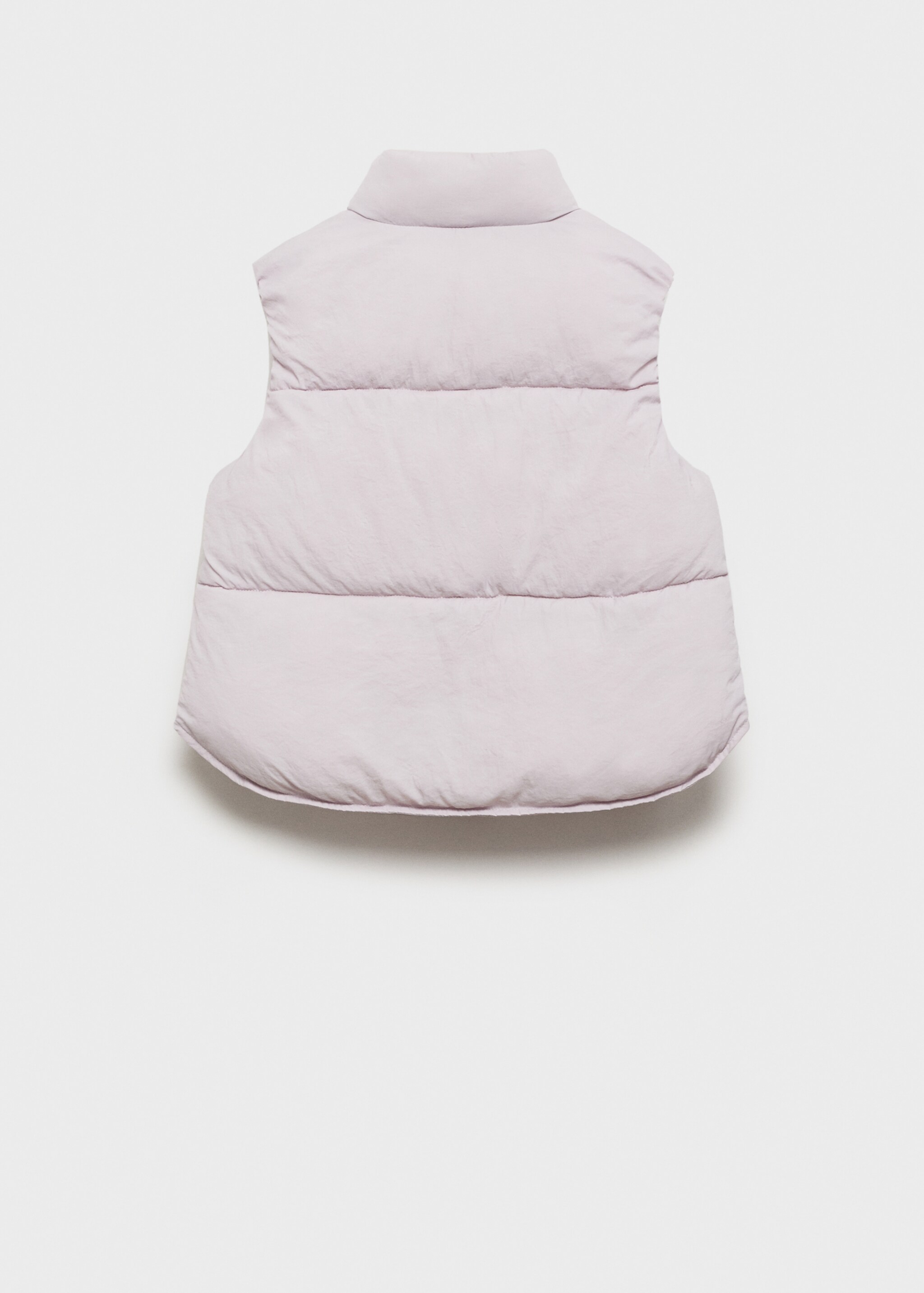 Quiltad väst knappar - Artikelns baksida, Ljus/ pastell lila. Ref: 87092534-00.