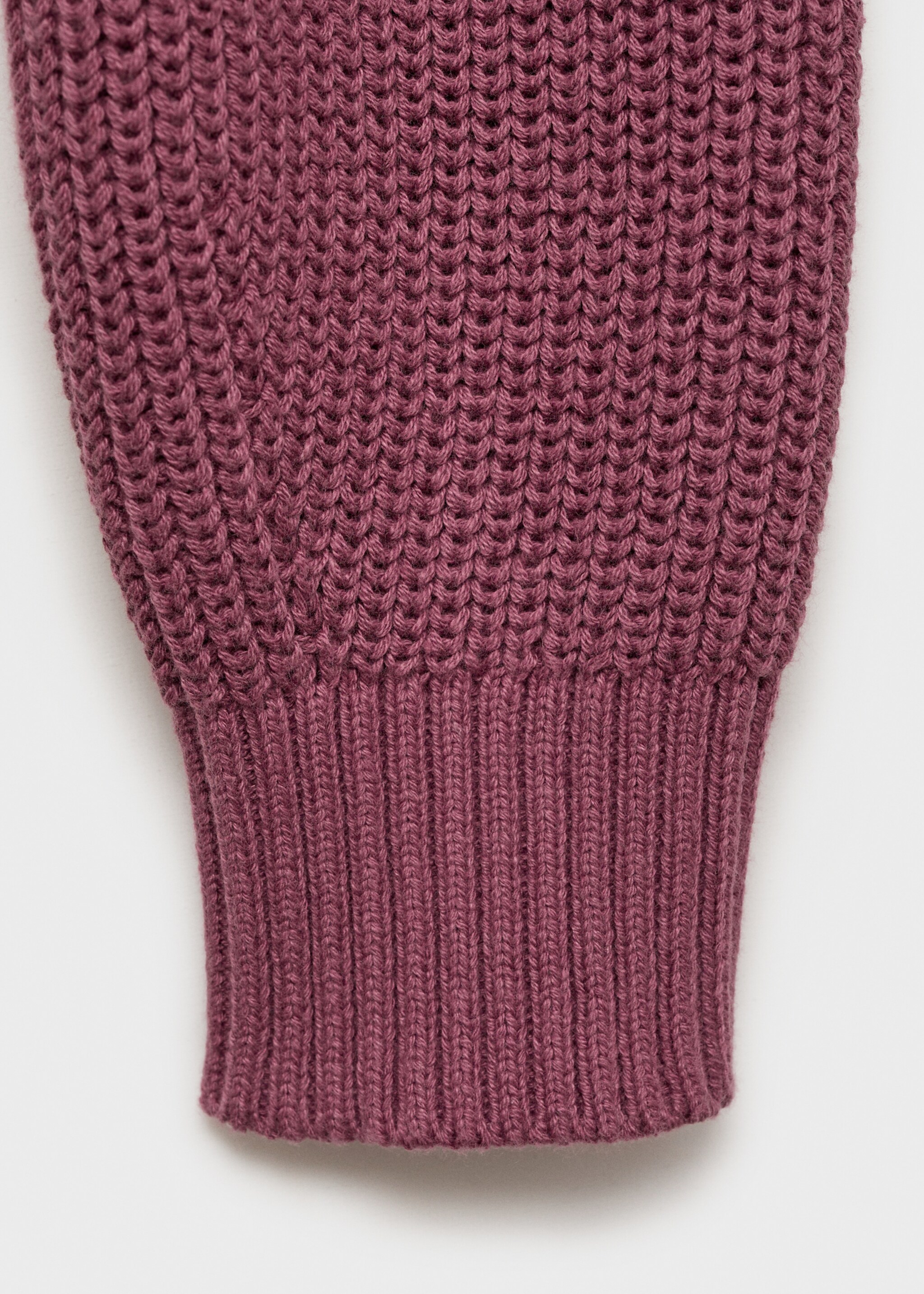 Asymmetrical sweater with shoulder opening - Details of the article 0, Purple. Ref: 87092537-00.