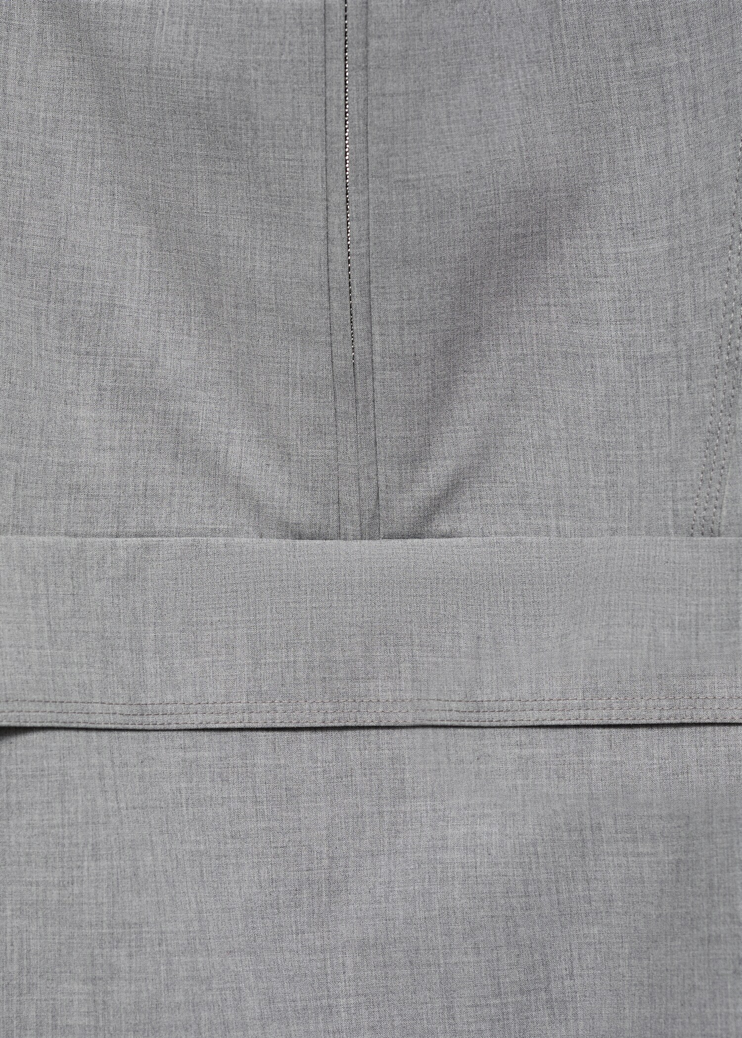 Oversized parka with zip - Details of the article 0