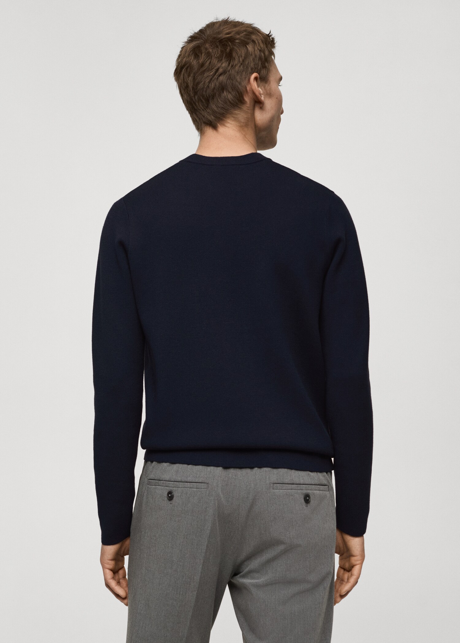 Medium-knit regular-fit sweater - Reverse of the article