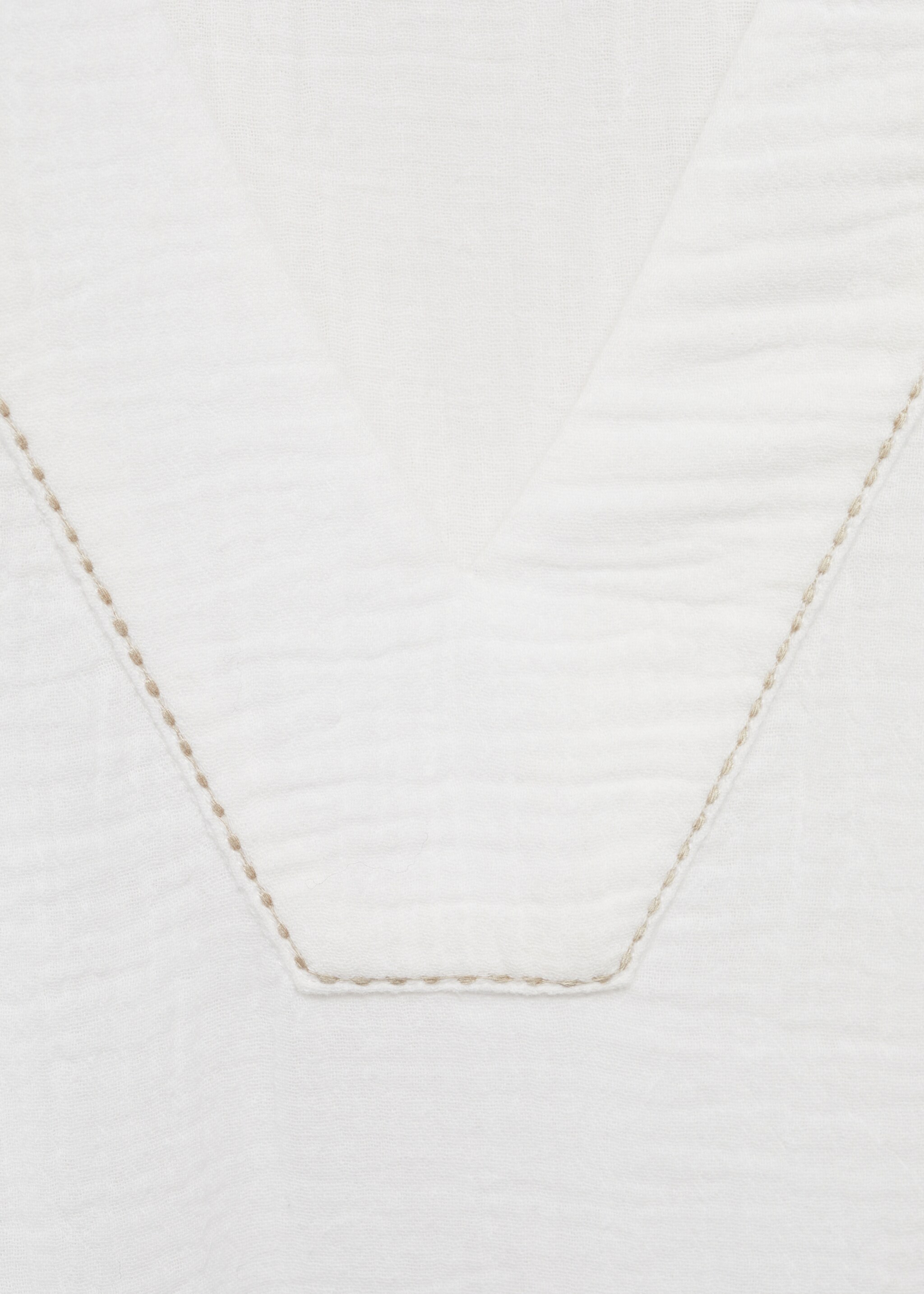 Oversized pyjama caftan - Details of the article 8, White. Ref: 87092891-00.