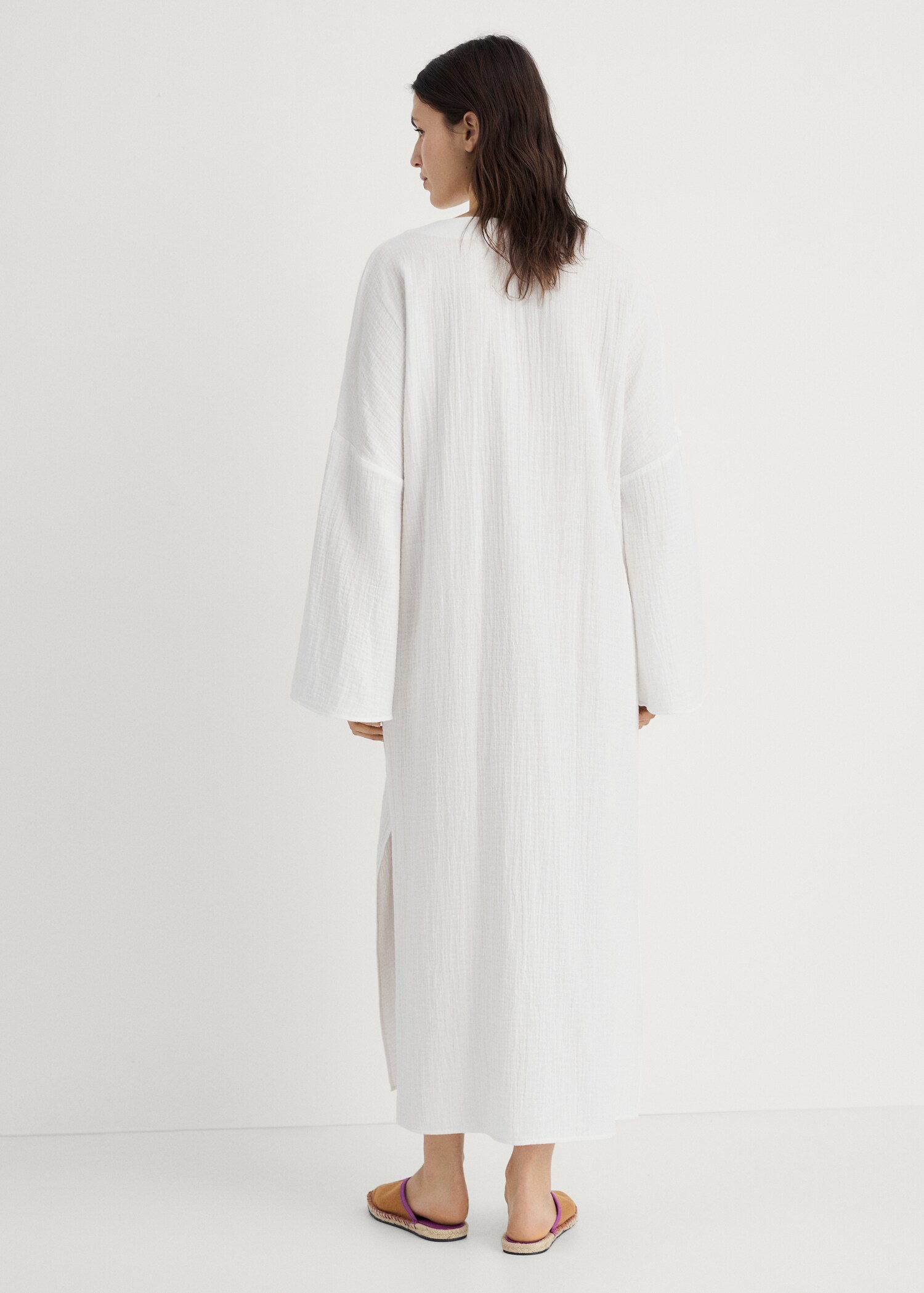 Oversized pyjama caftan - Reverse of the article