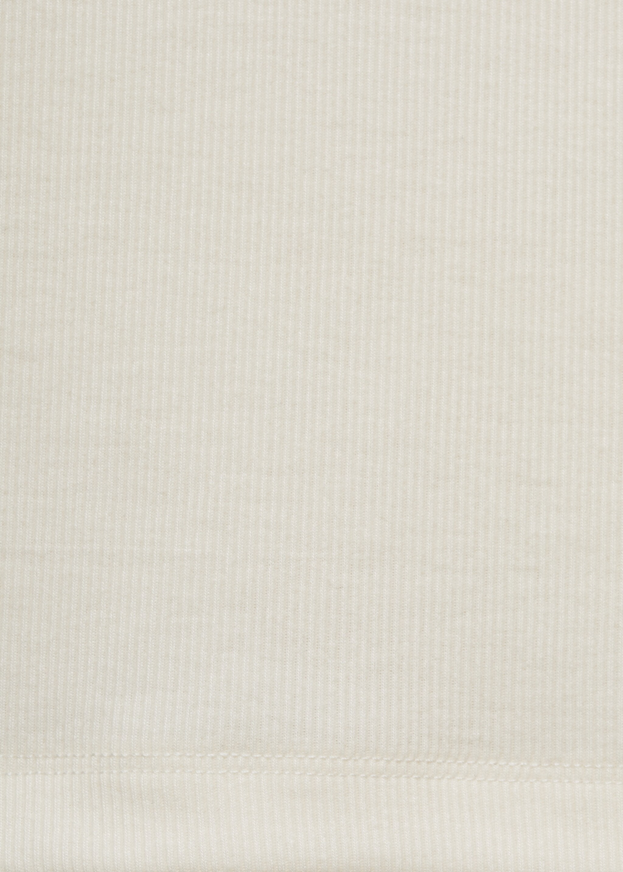 Geribd gebreid T-shirt met ronde hals - Detail van het artikel 0, Vanille. Ref: 87092893-00.