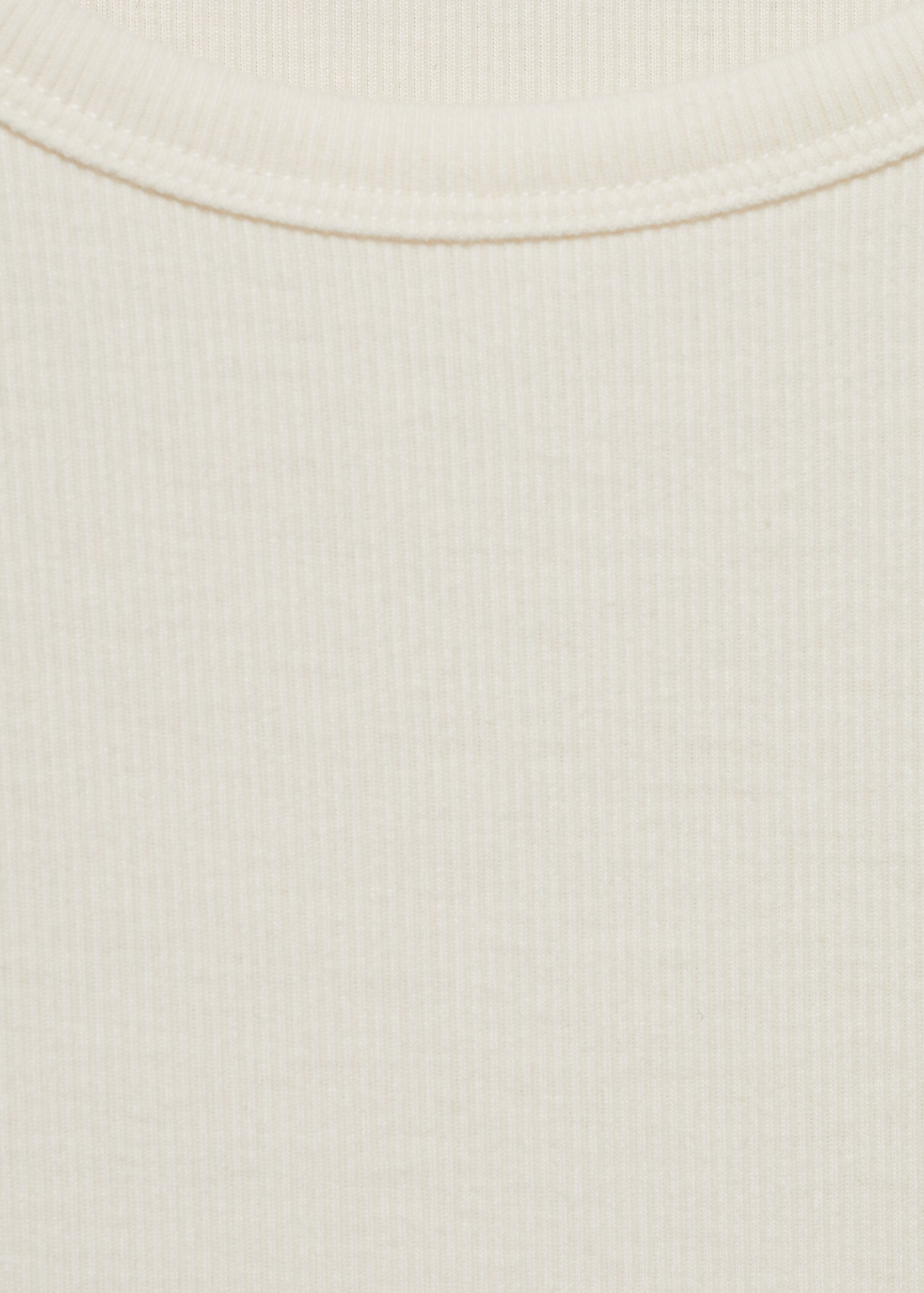 Geribd gebreid T-shirt met ronde hals - Detail van het artikel 8