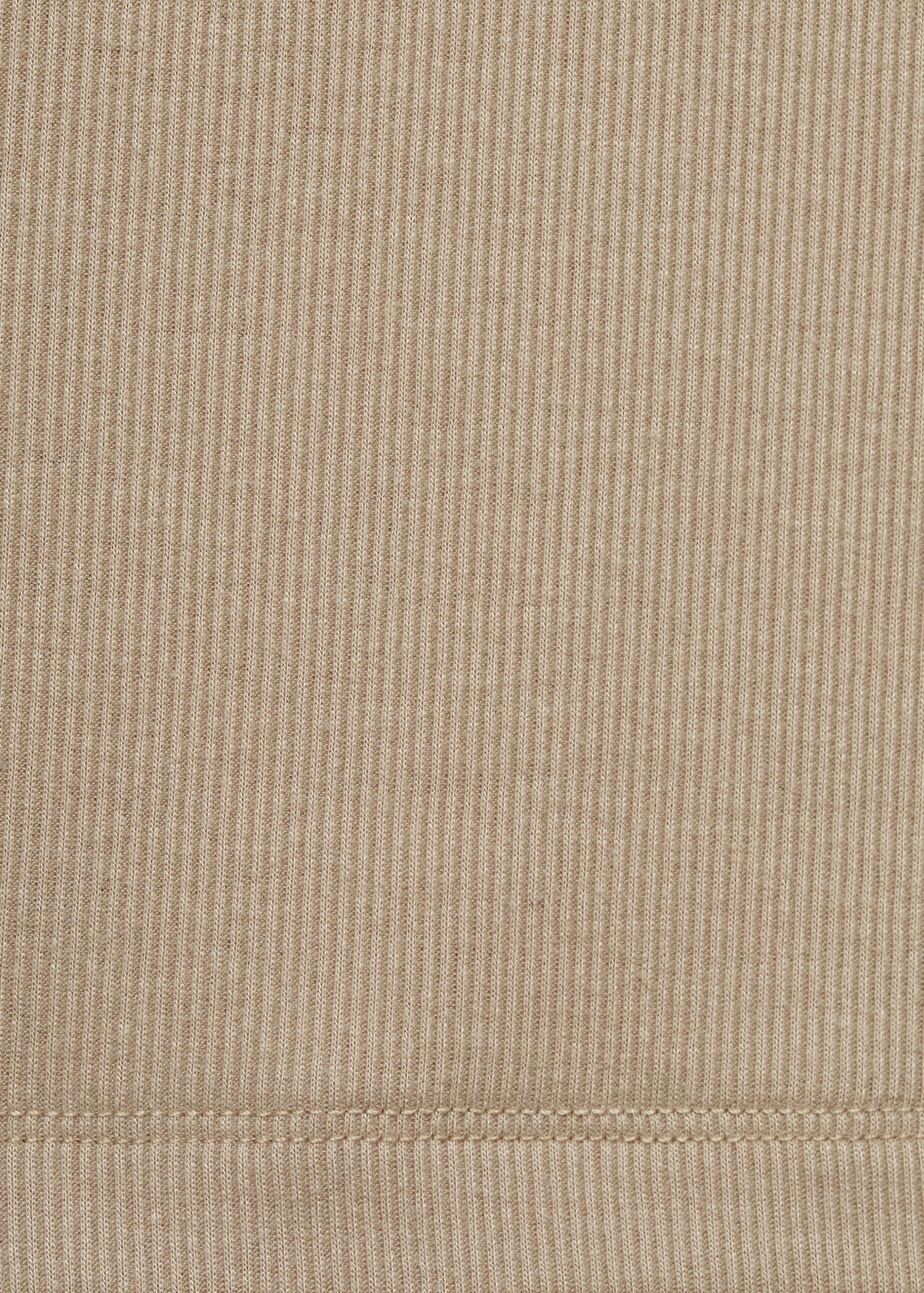 Geribd gebreid T-shirt met ronde hals - Detail van het artikel 0