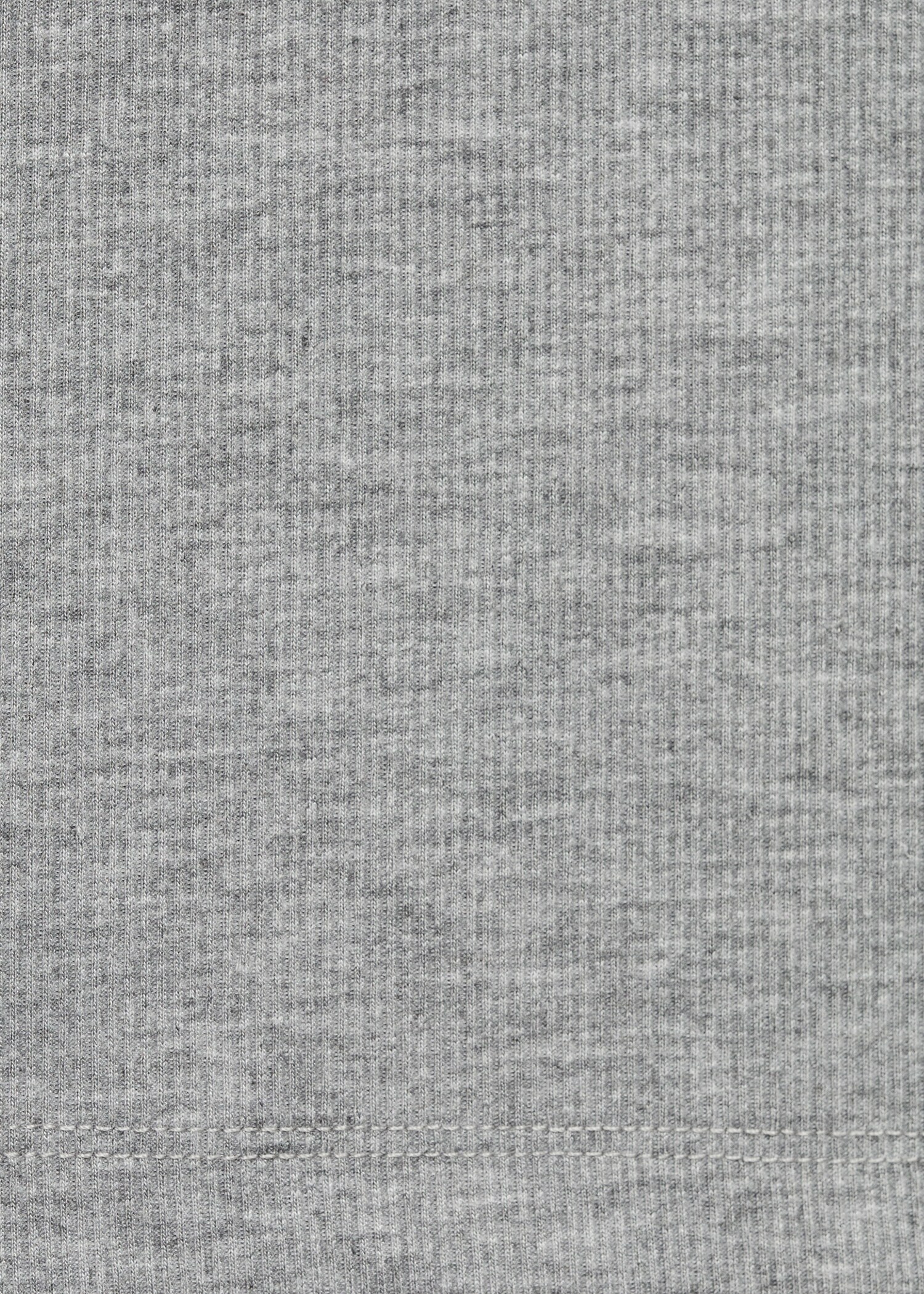 Geribd gebreid T-shirt met ronde hals - Detail van het artikel 0
