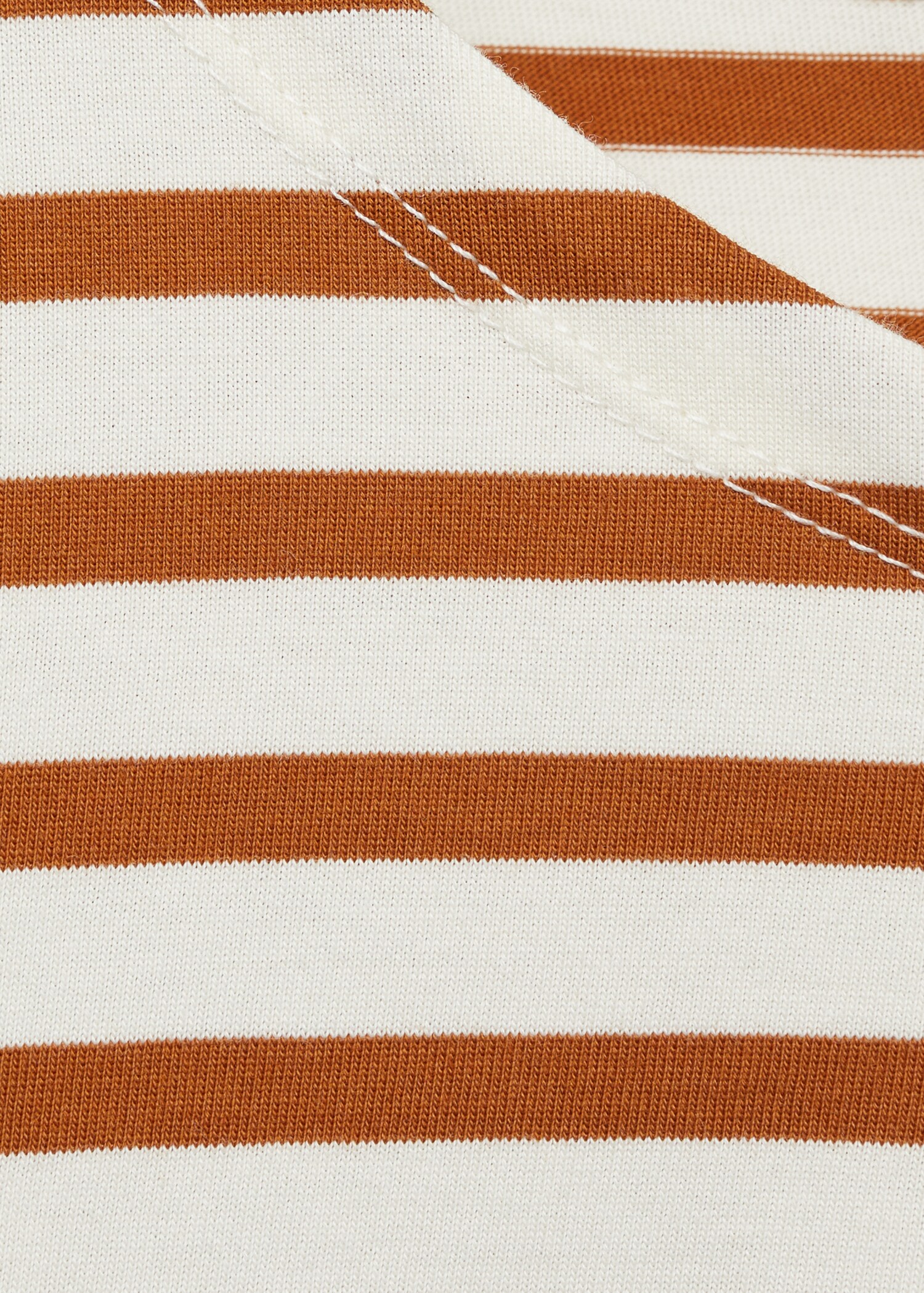 Woven cotton striped t-shirt - Details of the article 8