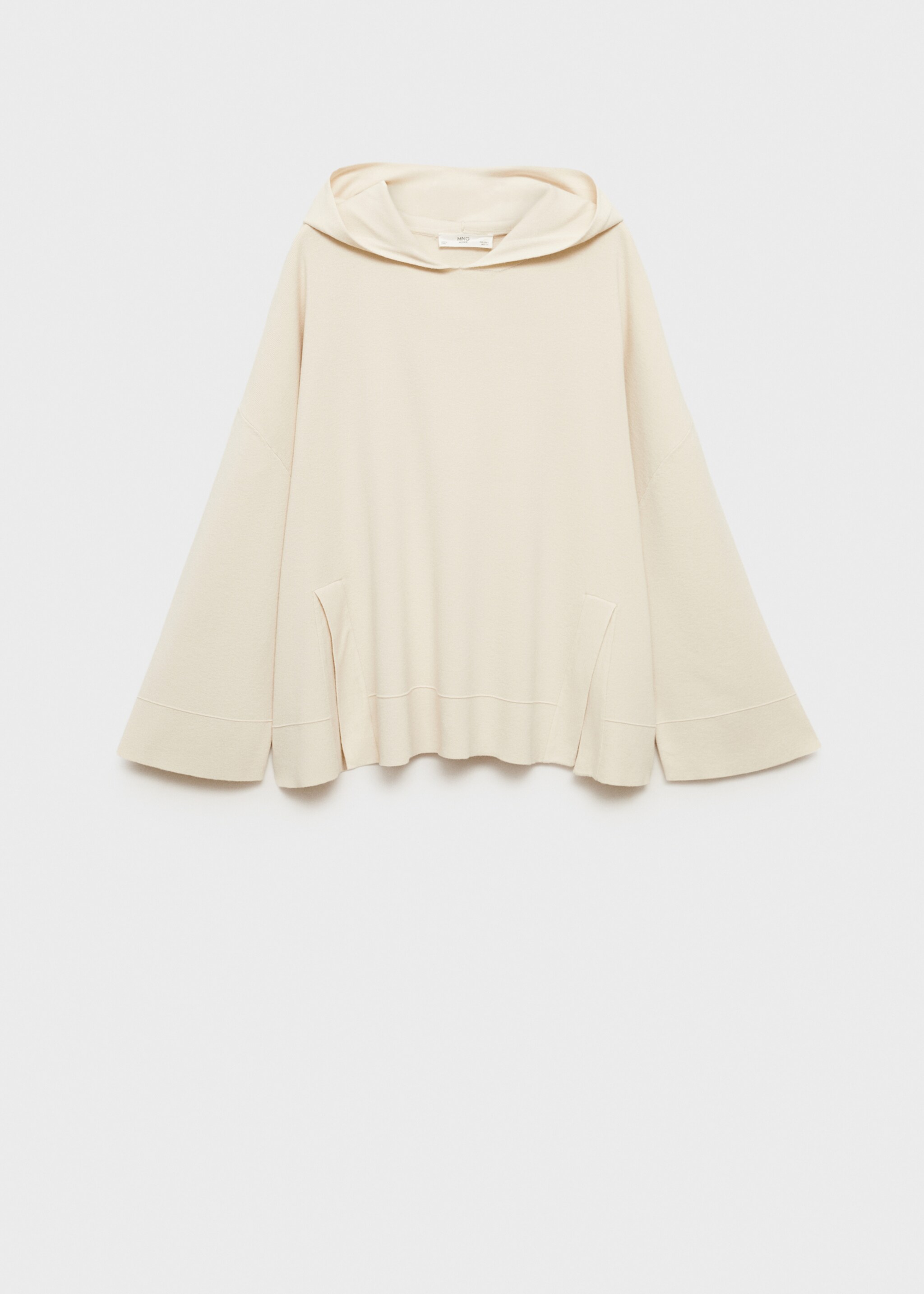 Kapuzenpullover aus Rippstrick - Artikel ohne Model, Hellgrau/Pastellgrau. Ref: 87092896-00.