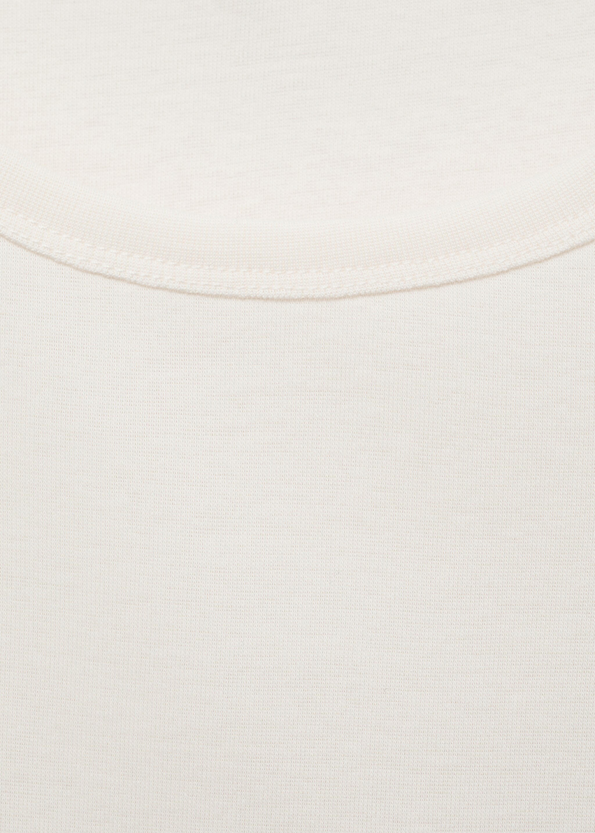T-shirt 100 % coton manches courtes - Détail de l'article 0, Écru. Ref: 87092898-00.