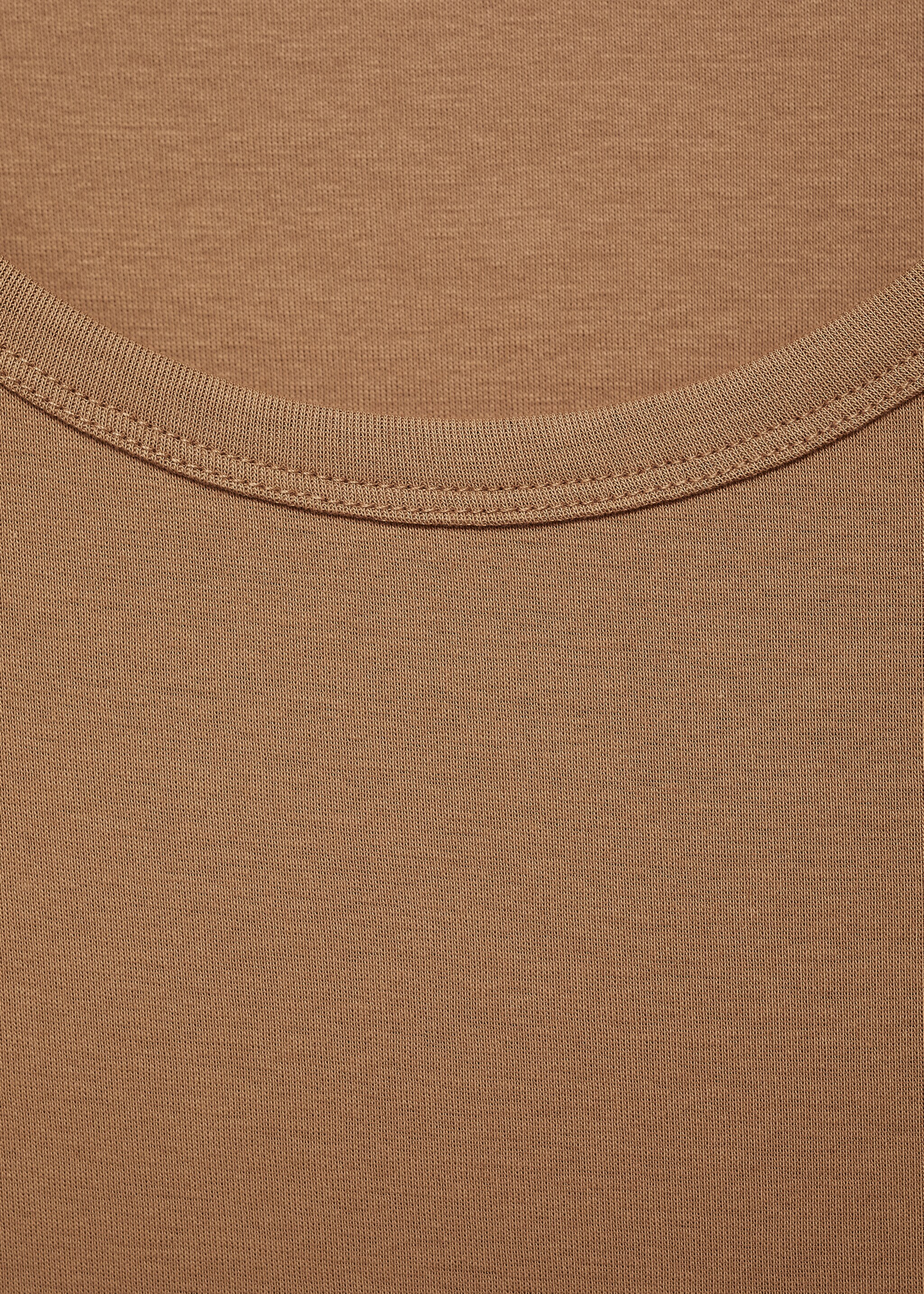 T-shirt 100 % coton manches courtes - Détail de l'article 0, Moutarde. Ref: 87092898-00.