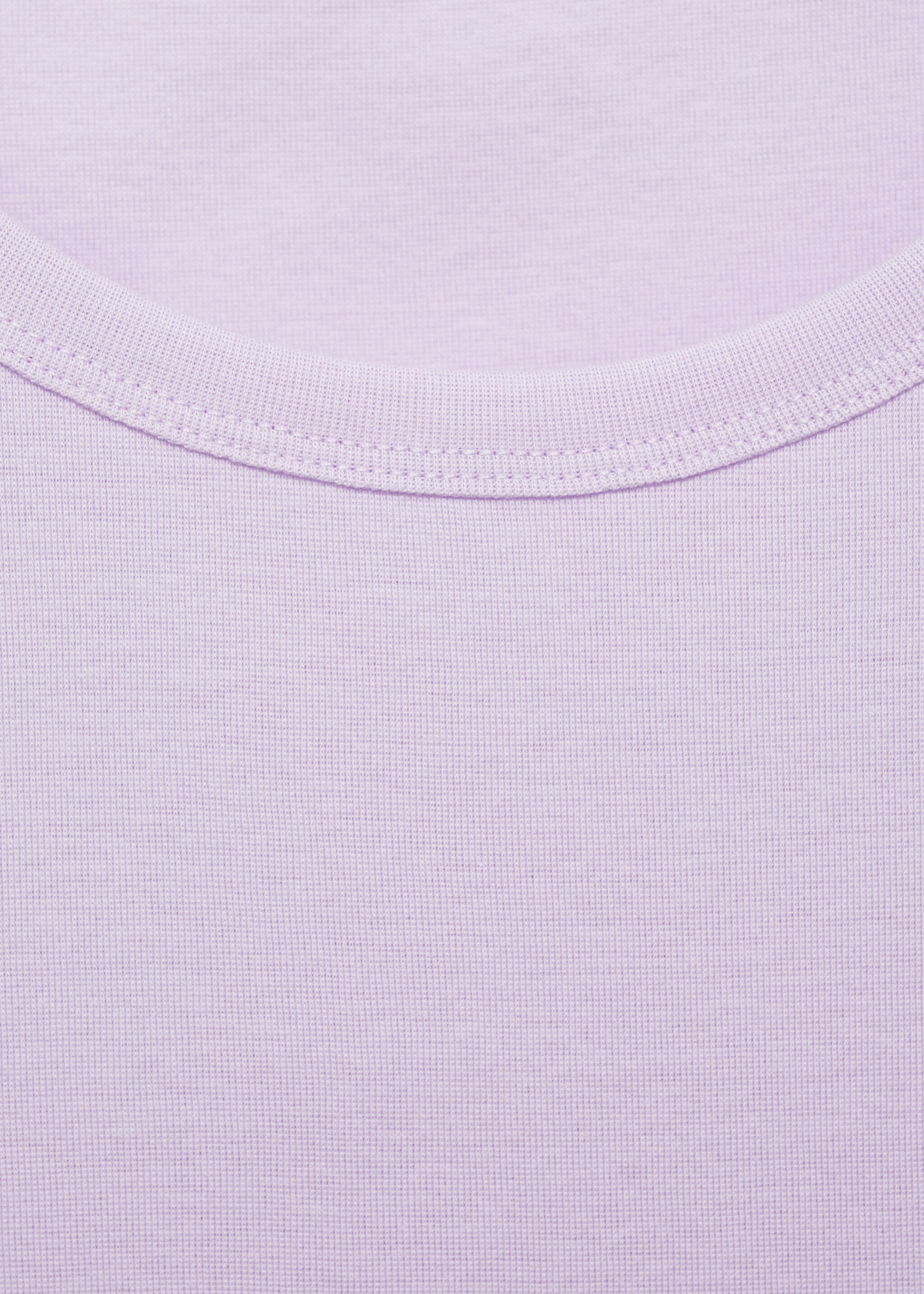 T-shirt 100 % coton manches courtes - Détail de l'article 0, Lilas. Ref: 87092898-00.