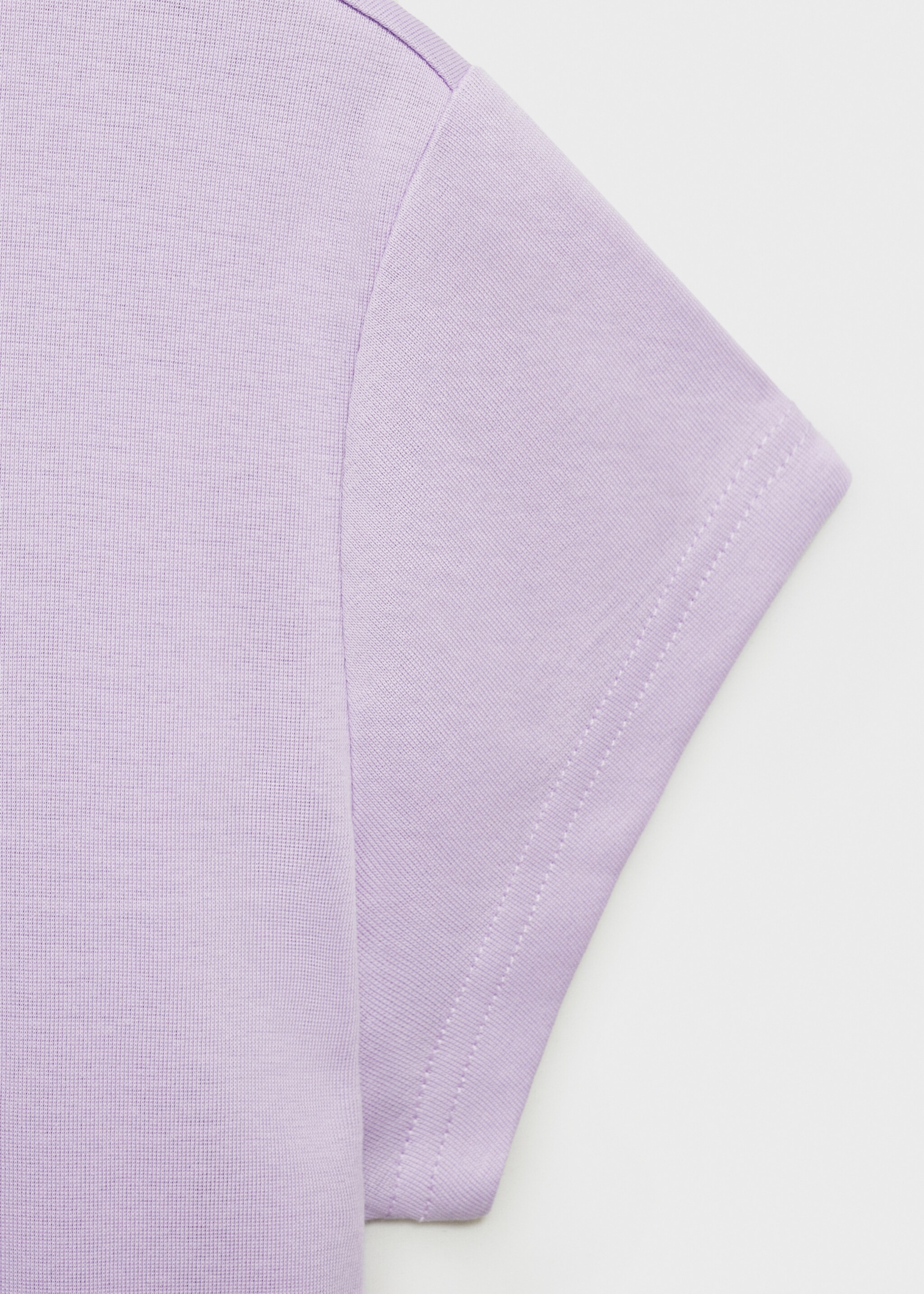 T-shirt 100 % coton manches courtes - Détail de l'article 8, Lilas. Ref: 87092898-00.