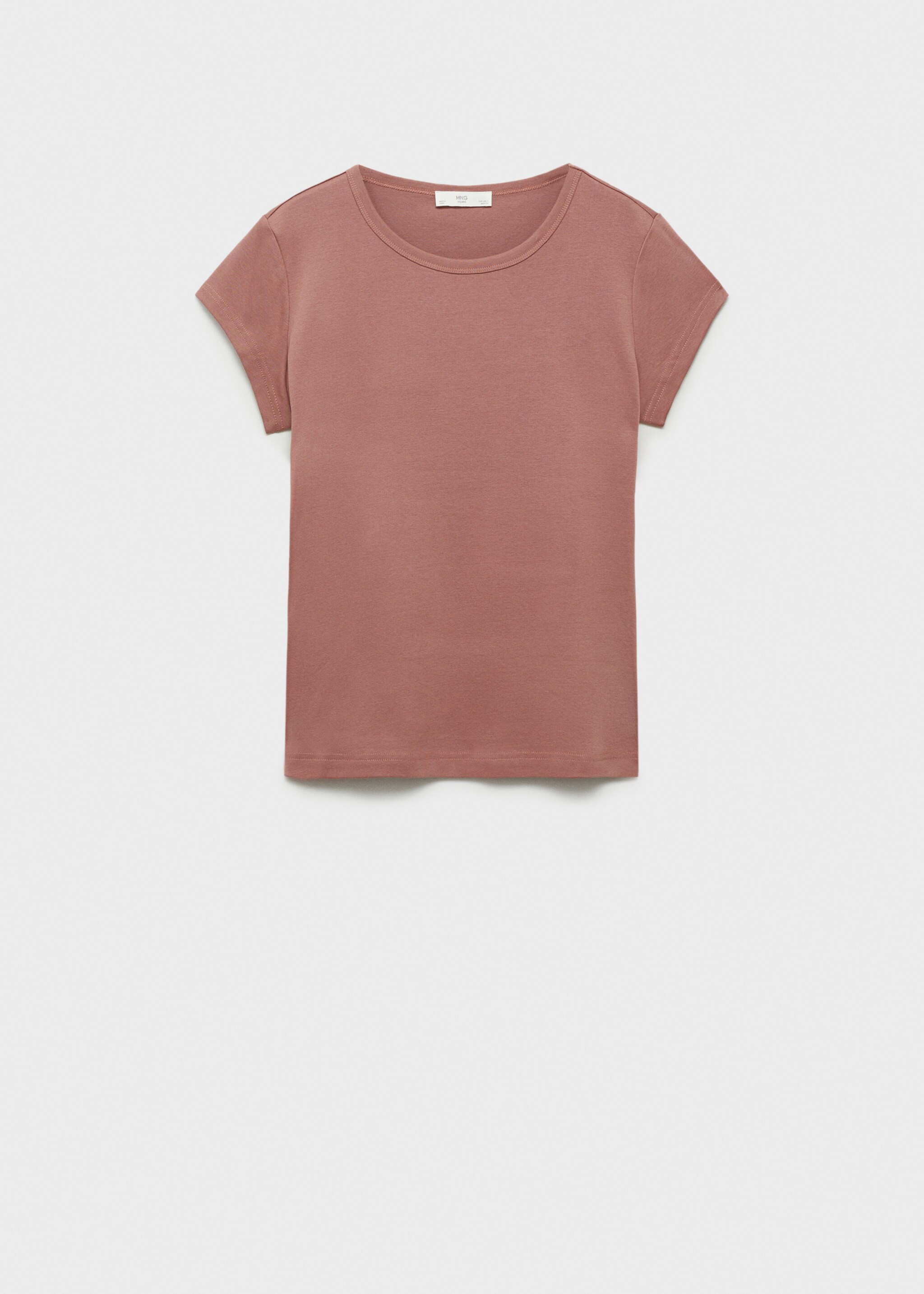 100% cotton short sleeve t-shirt - Article without model, Medium Pink. Ref: 87092898-00.