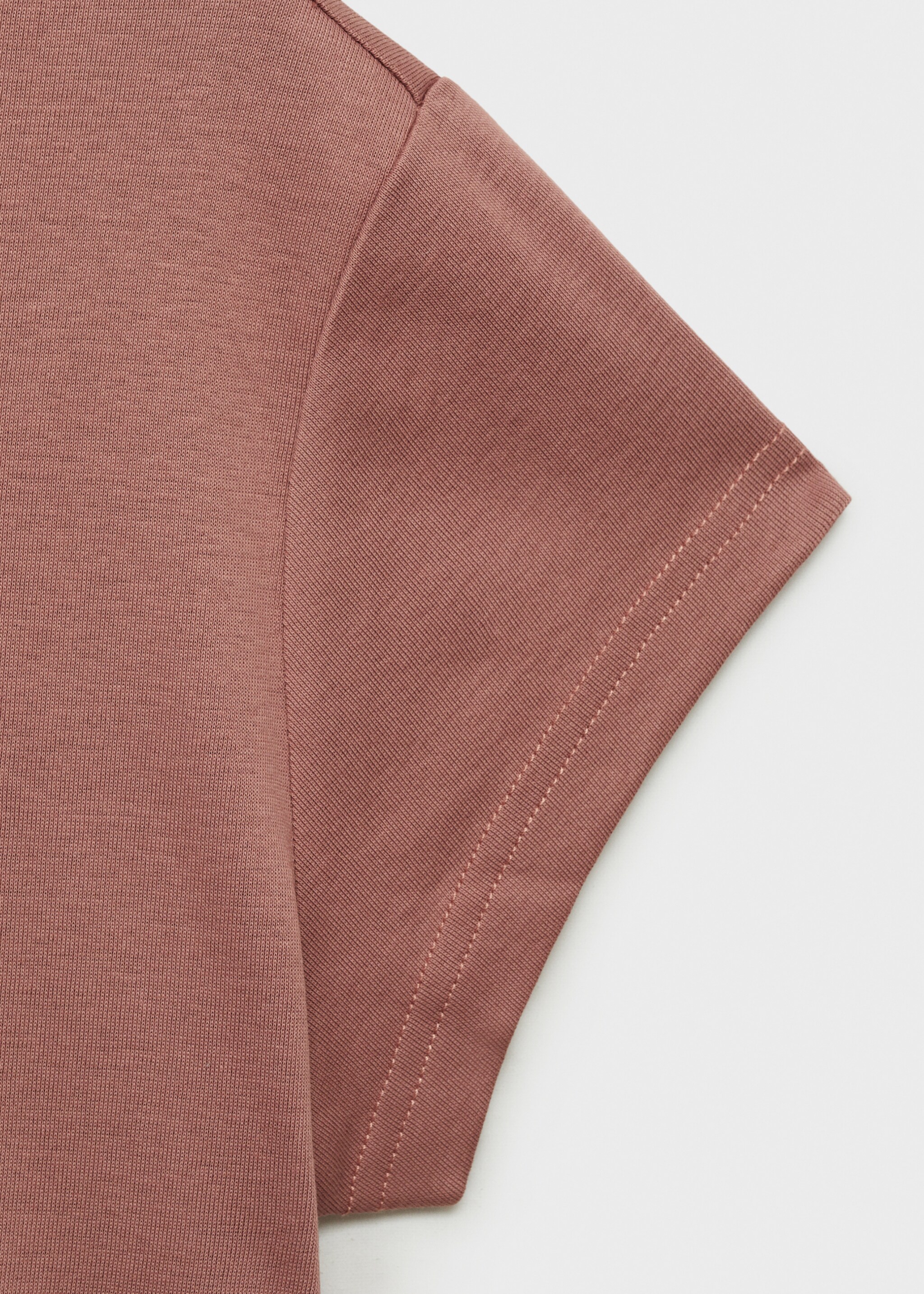 100% cotton short sleeve t-shirt - Details of the article 8, Medium Pink. Ref: 87092898-00.
