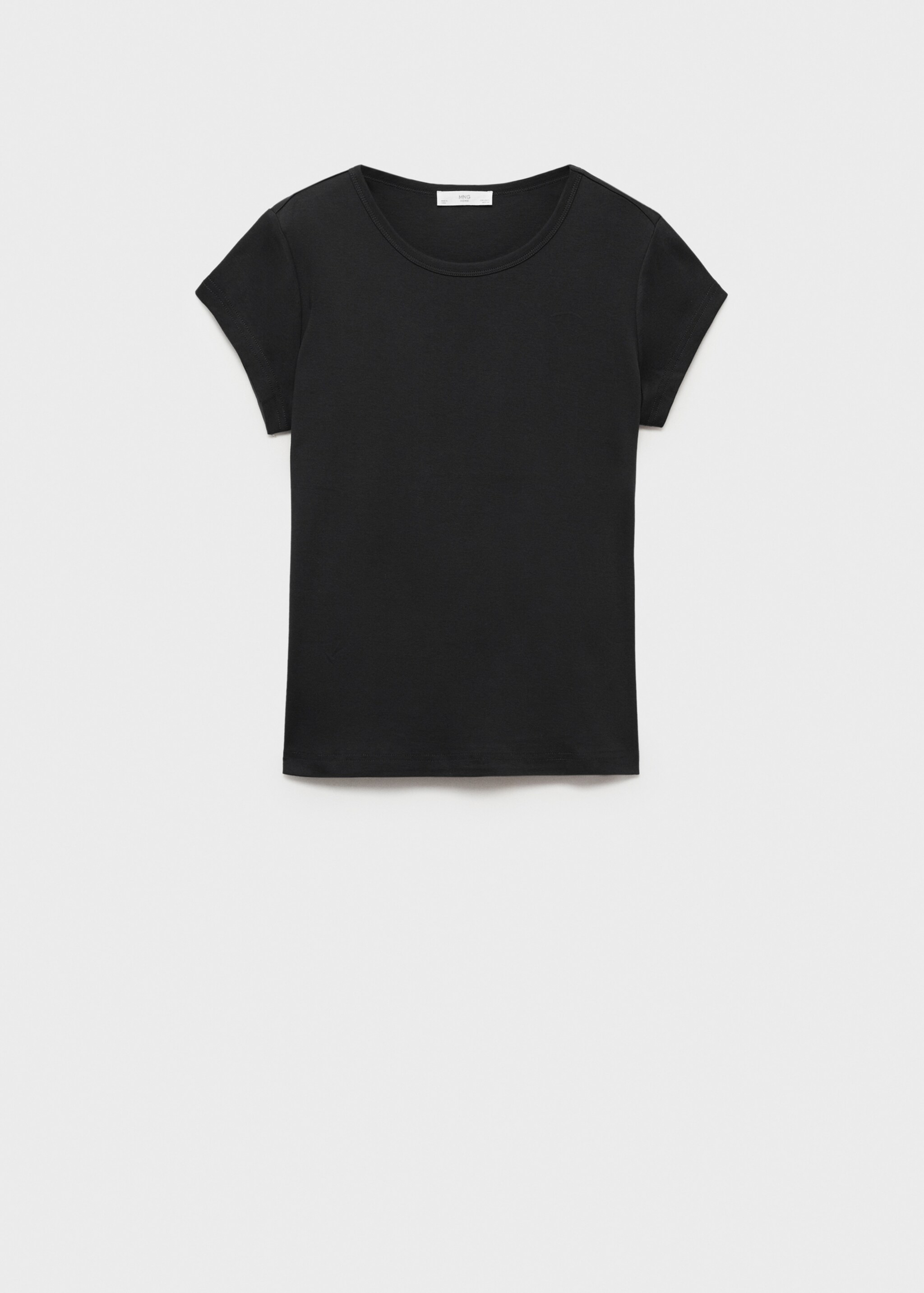 Samarreta 100% cotó màniga curta - Article sense model, Negre. Ref: 87092898-00.