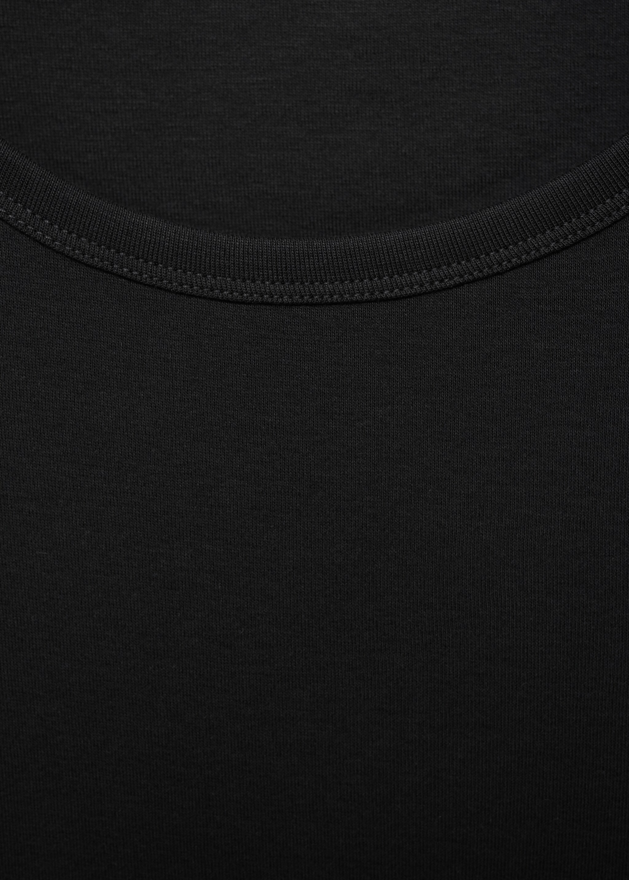 Samarreta 100% cotó màniga curta - Detall de l'article 0, Negre. Ref: 87092898-00.