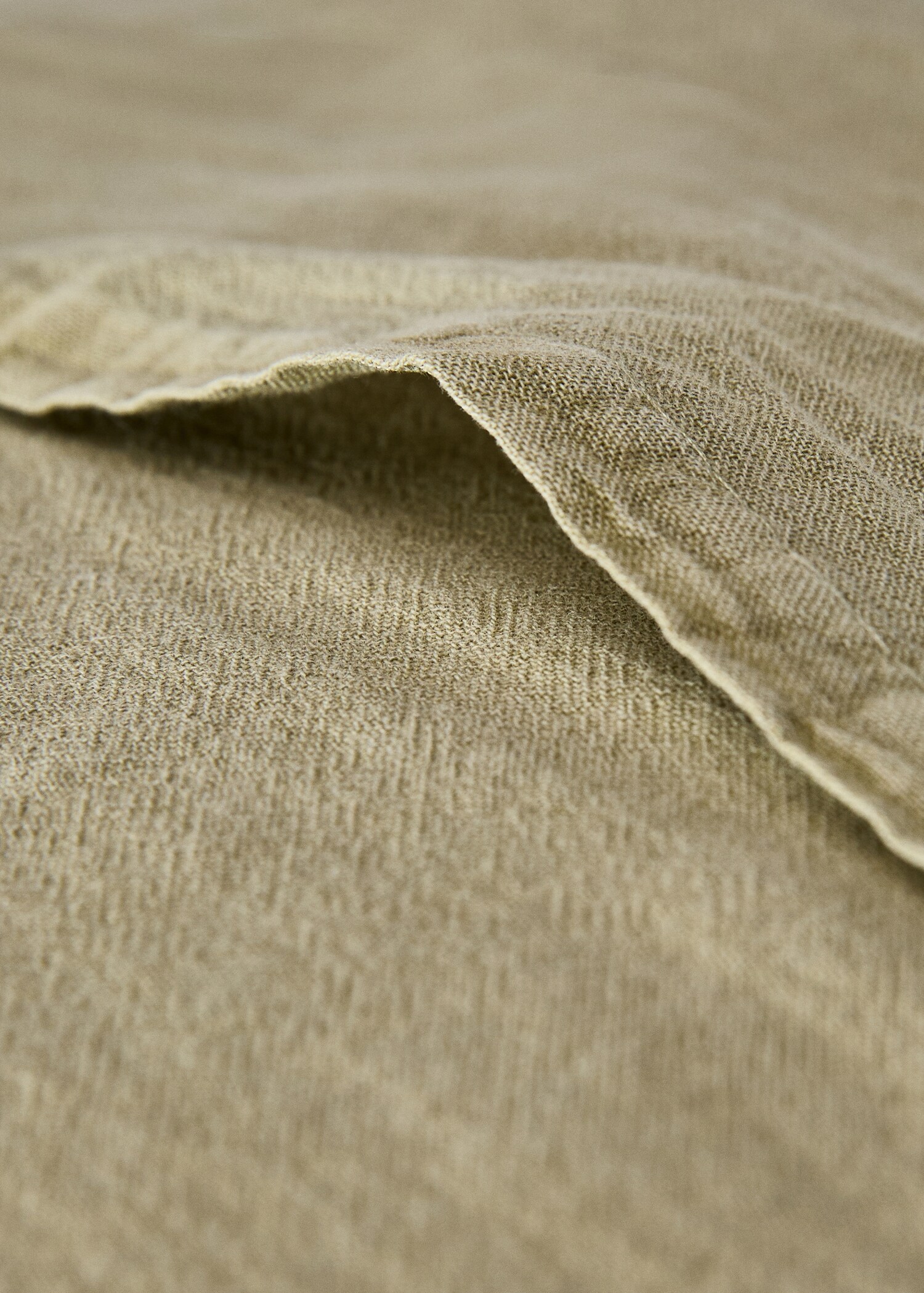 Garment-dyed cotton cushion cover with checks 50x50 cm - Details of the article 4