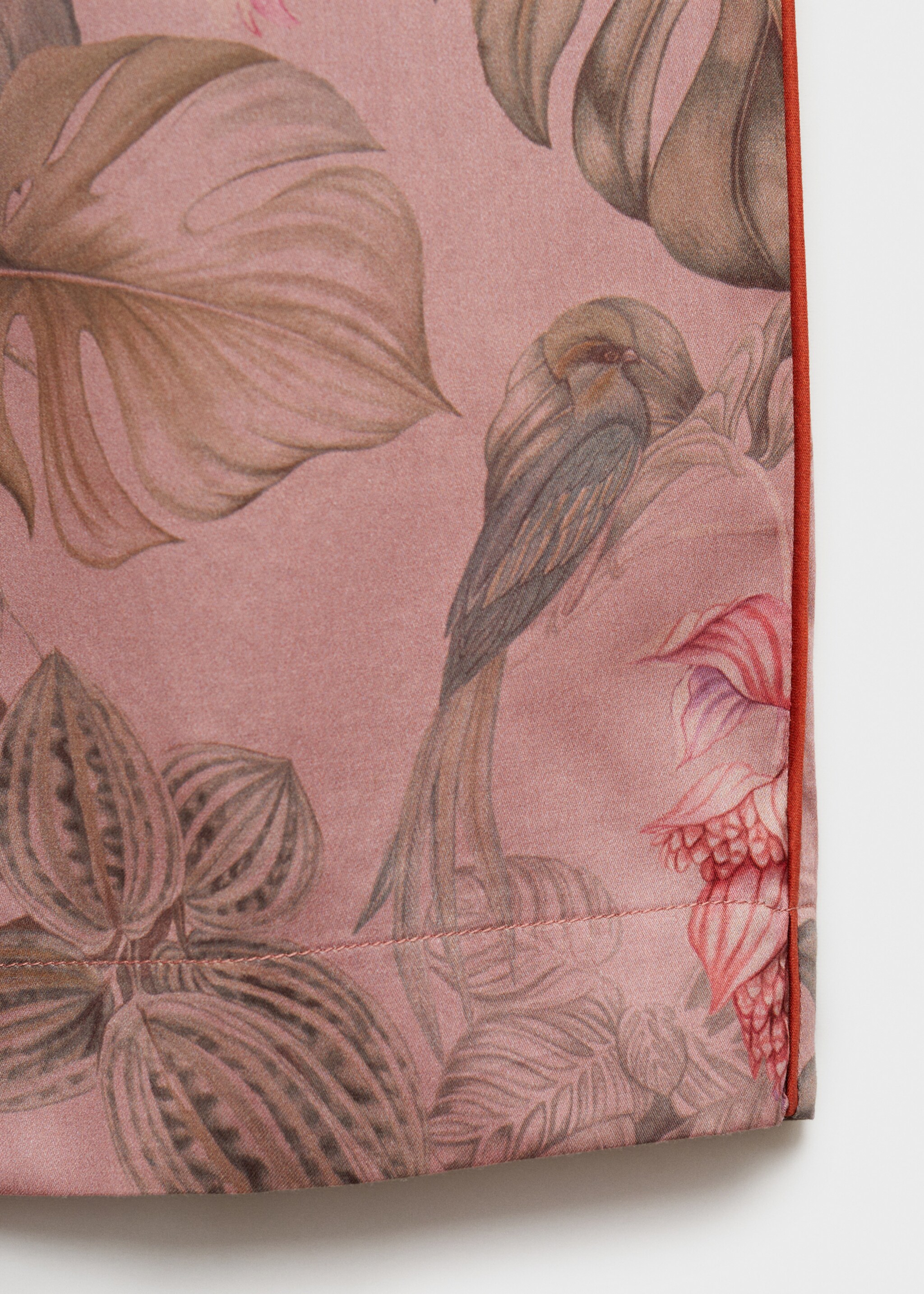 Tropical-print pyjama trousers - Details of the article 0, Medium Pink. Ref: 87092917-00.
