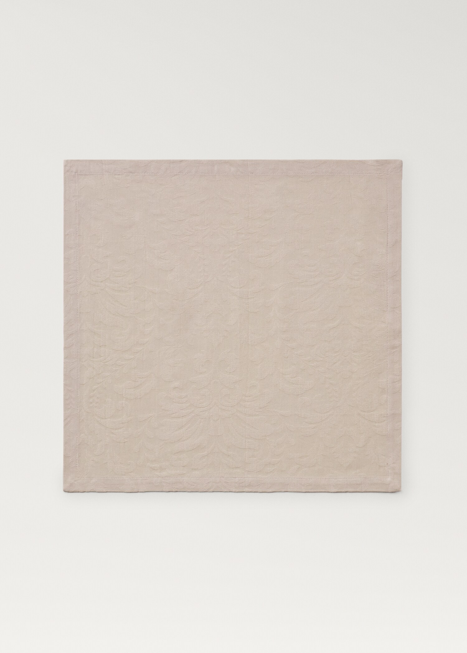 Cotton jacquard floral napkins - Article without model