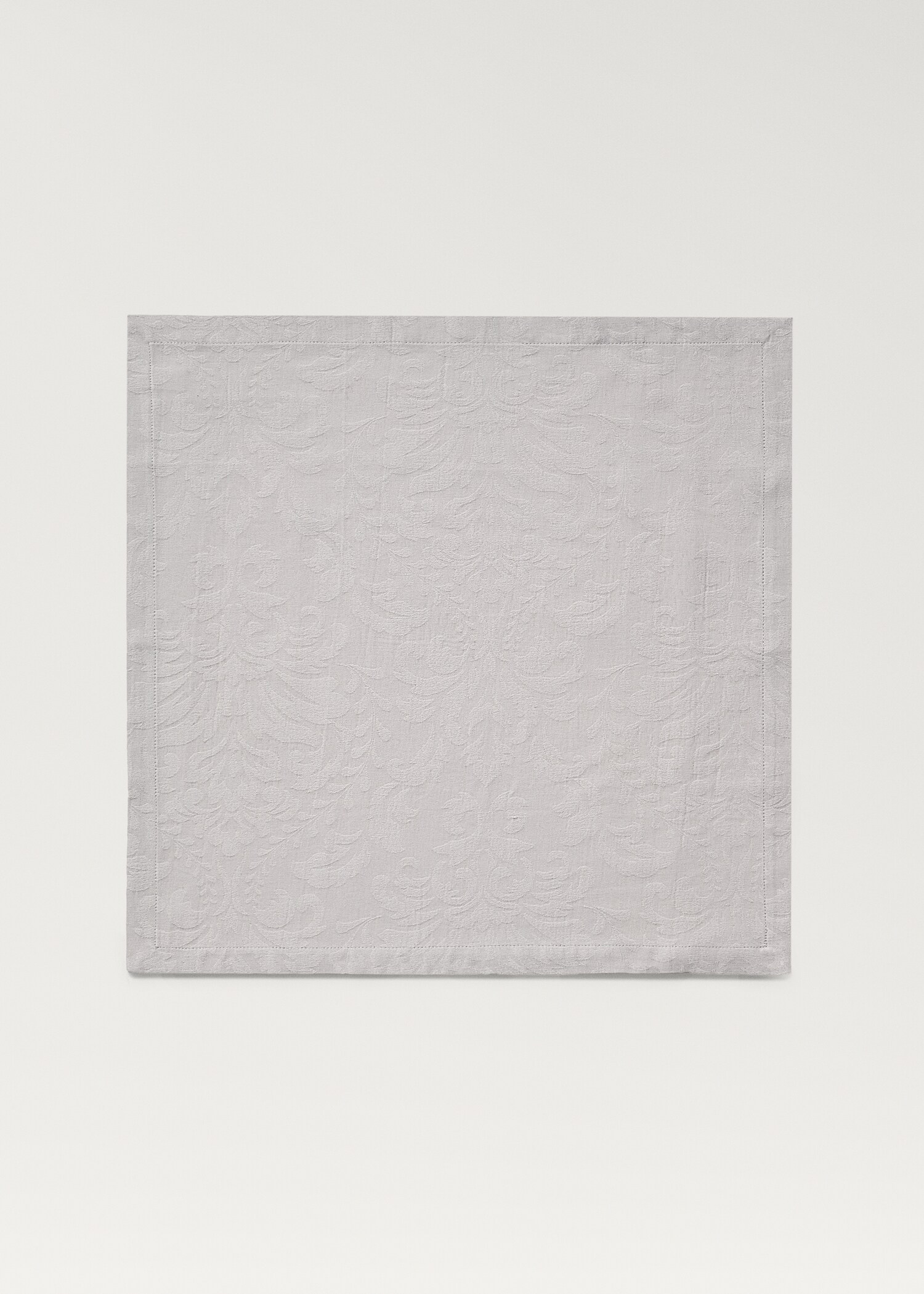 Cotton jacquard floral napkins - Article without model