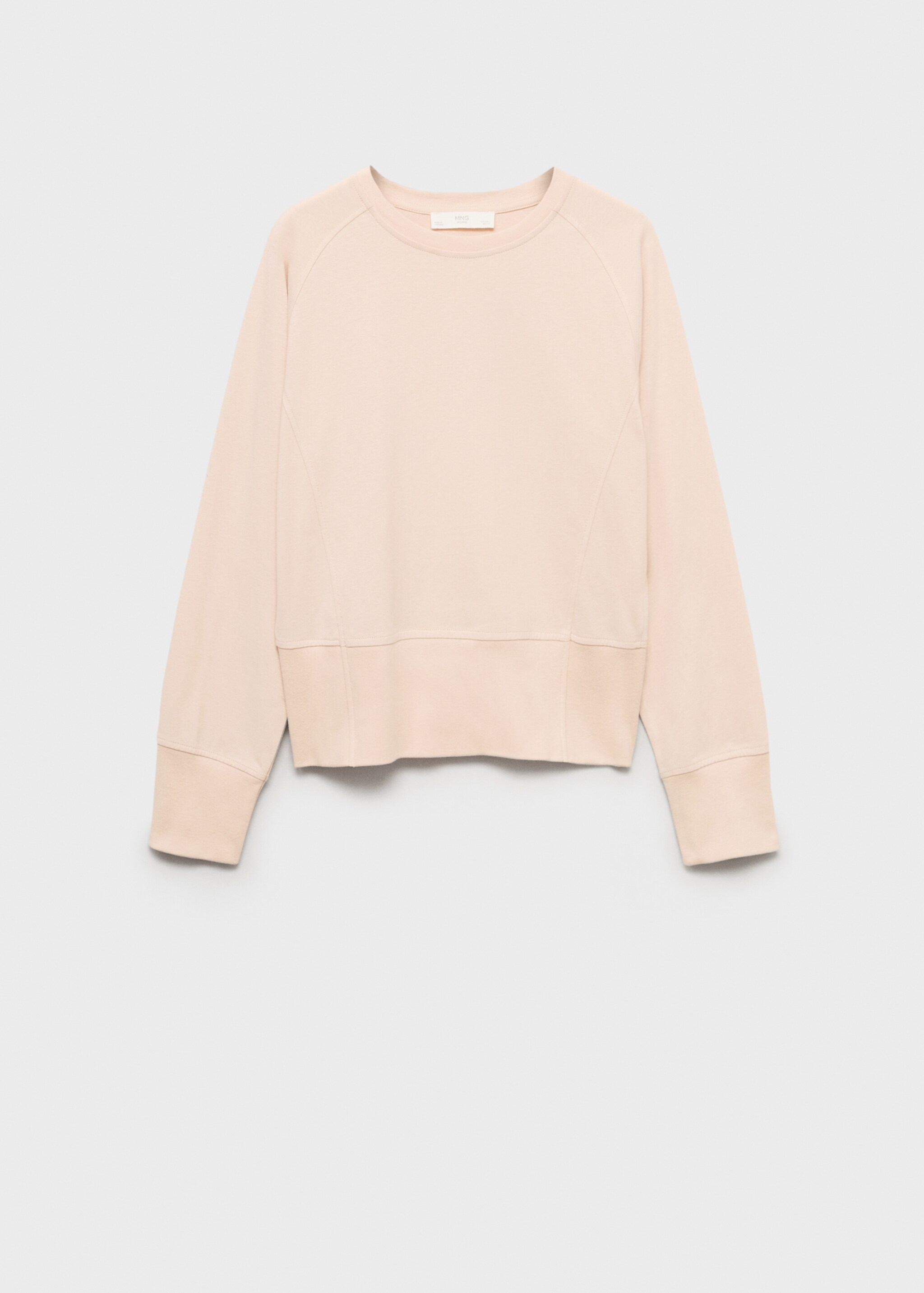 Cotton sweatshirt with soft finish - Article without model, Salmon. Ref: 87092970-00.