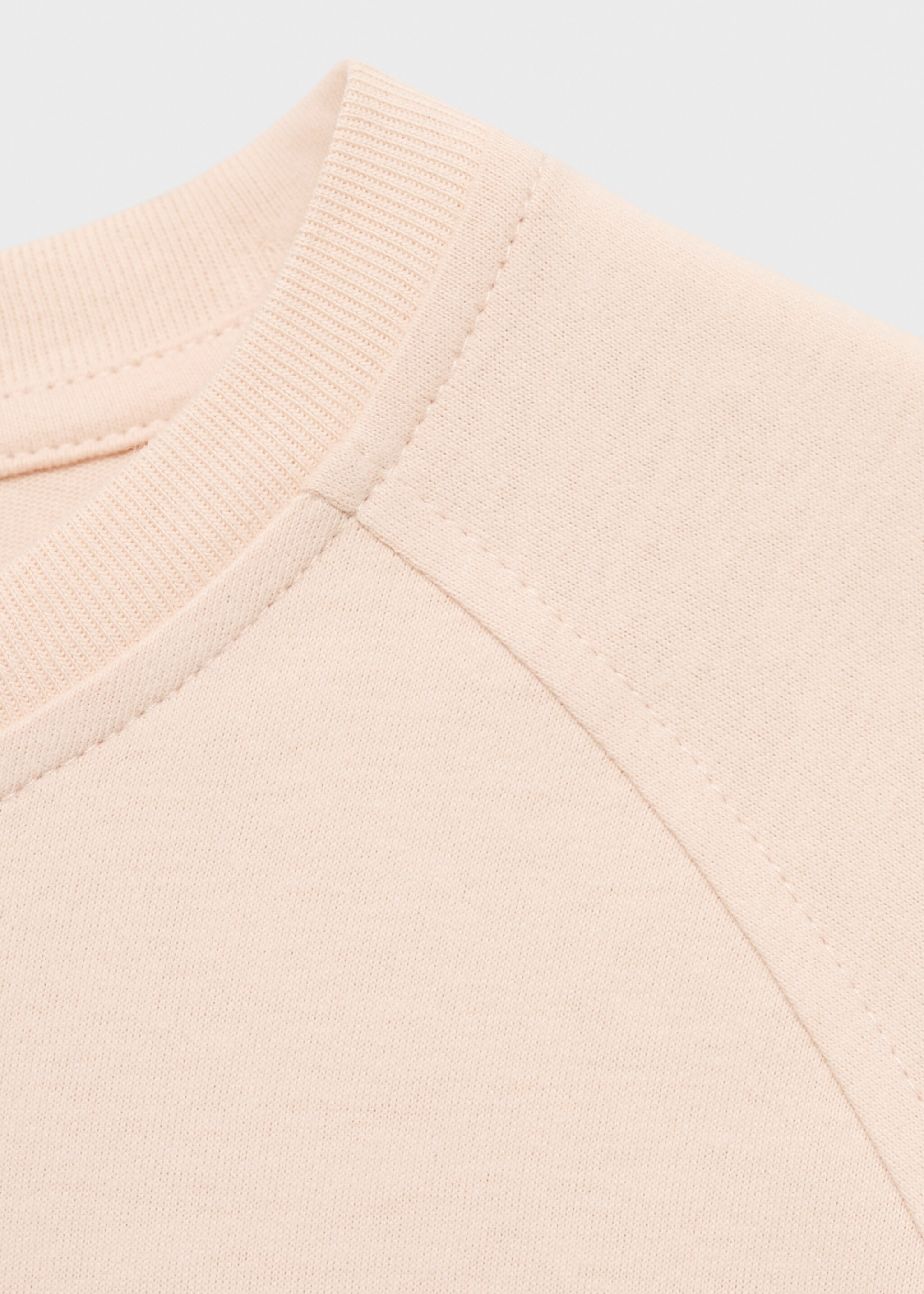 Cotton sweatshirt with soft finish - Details of the article 8, Salmon. Ref: 87092970-00.