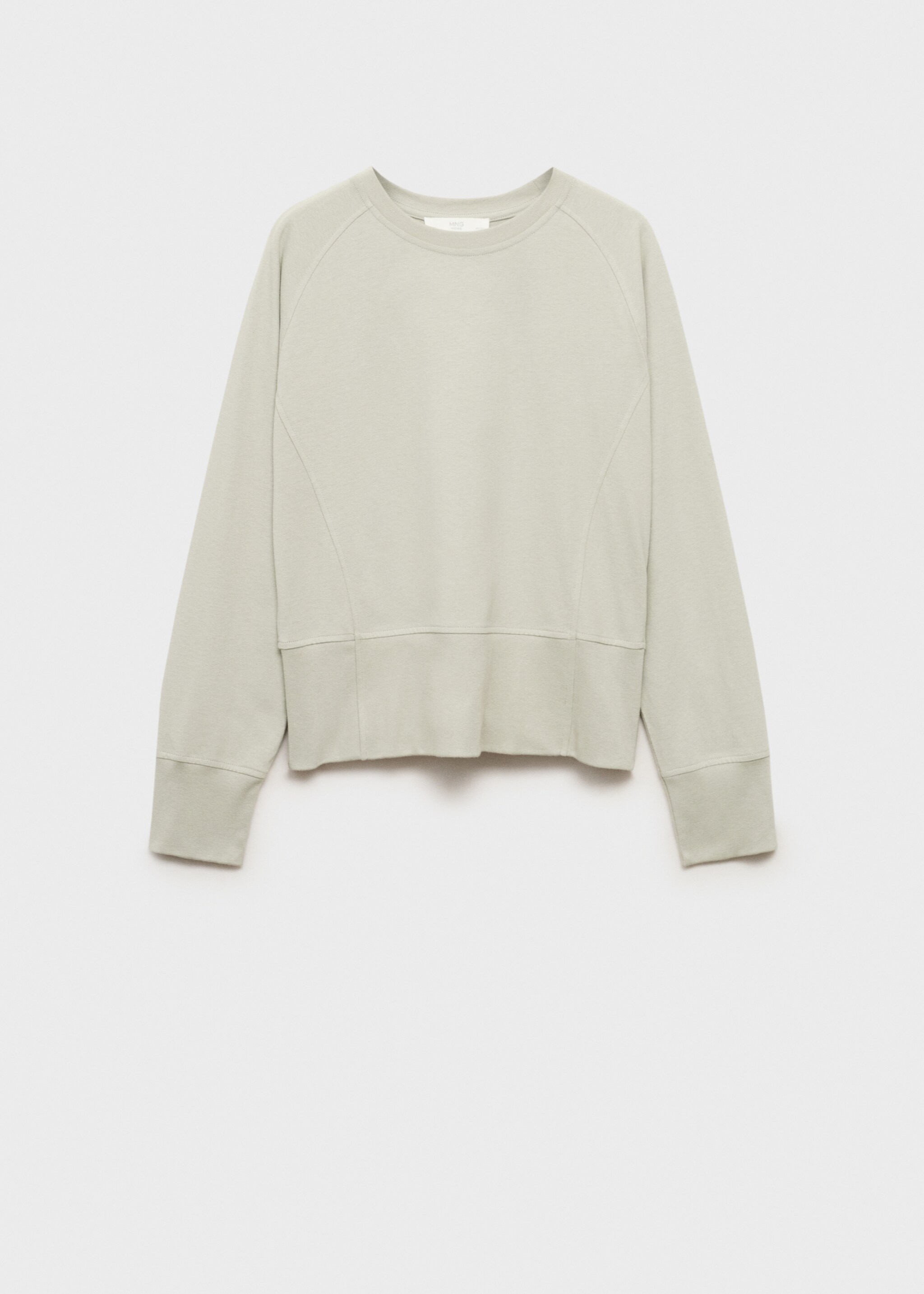 Cotton sweatshirt with soft finish - Article without model, Aqua Green. Ref: 87092970-00.