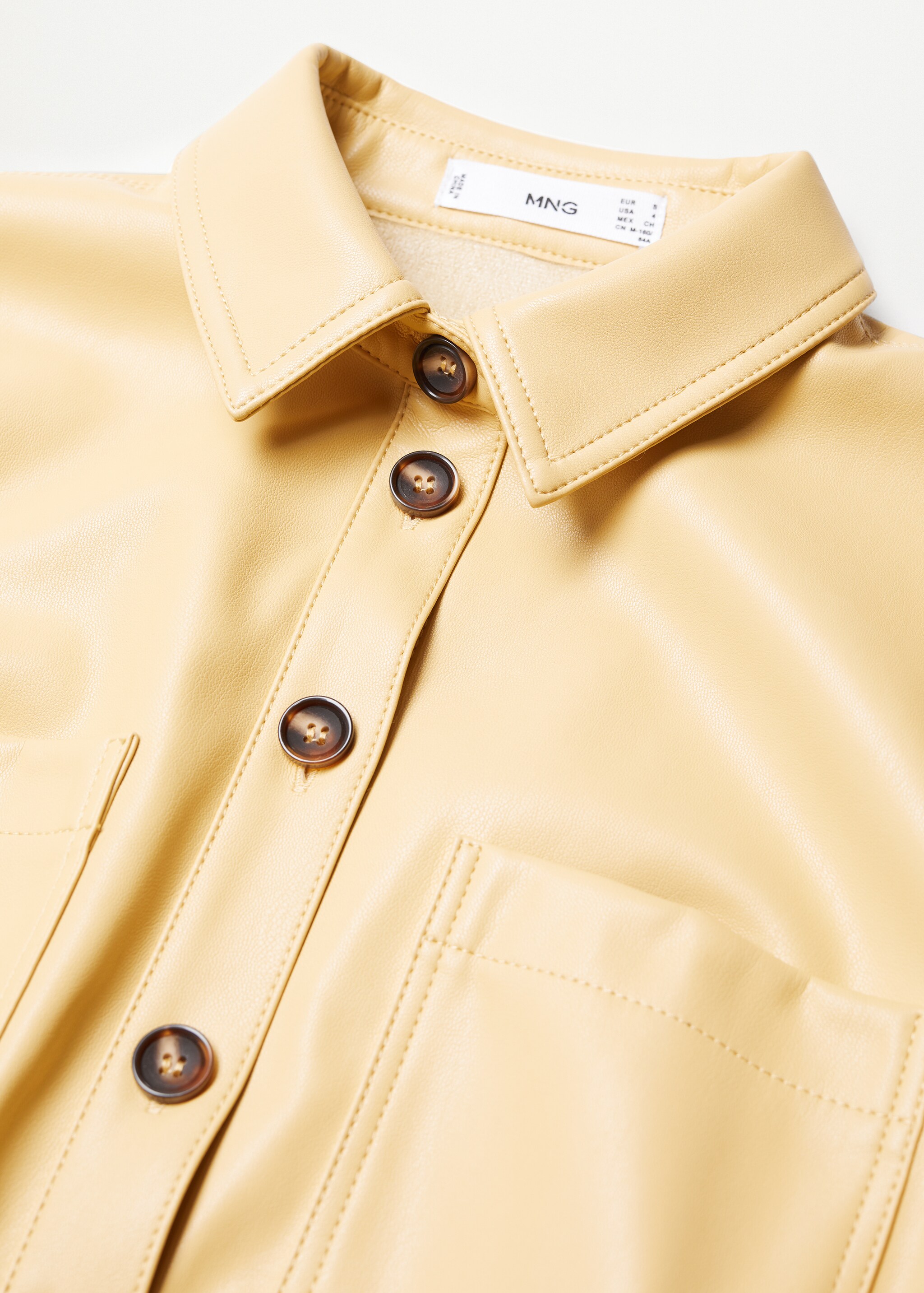 Vestido camisero efecto piel - Detalle del artículo 8