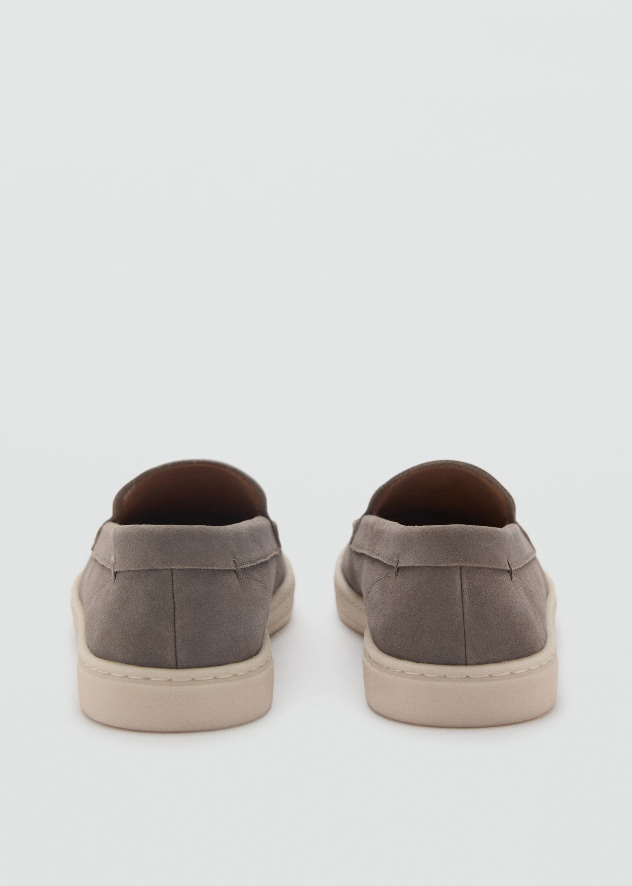 Split leather shoes - Details of the article 1, Grey. Ref: 87093268-00.