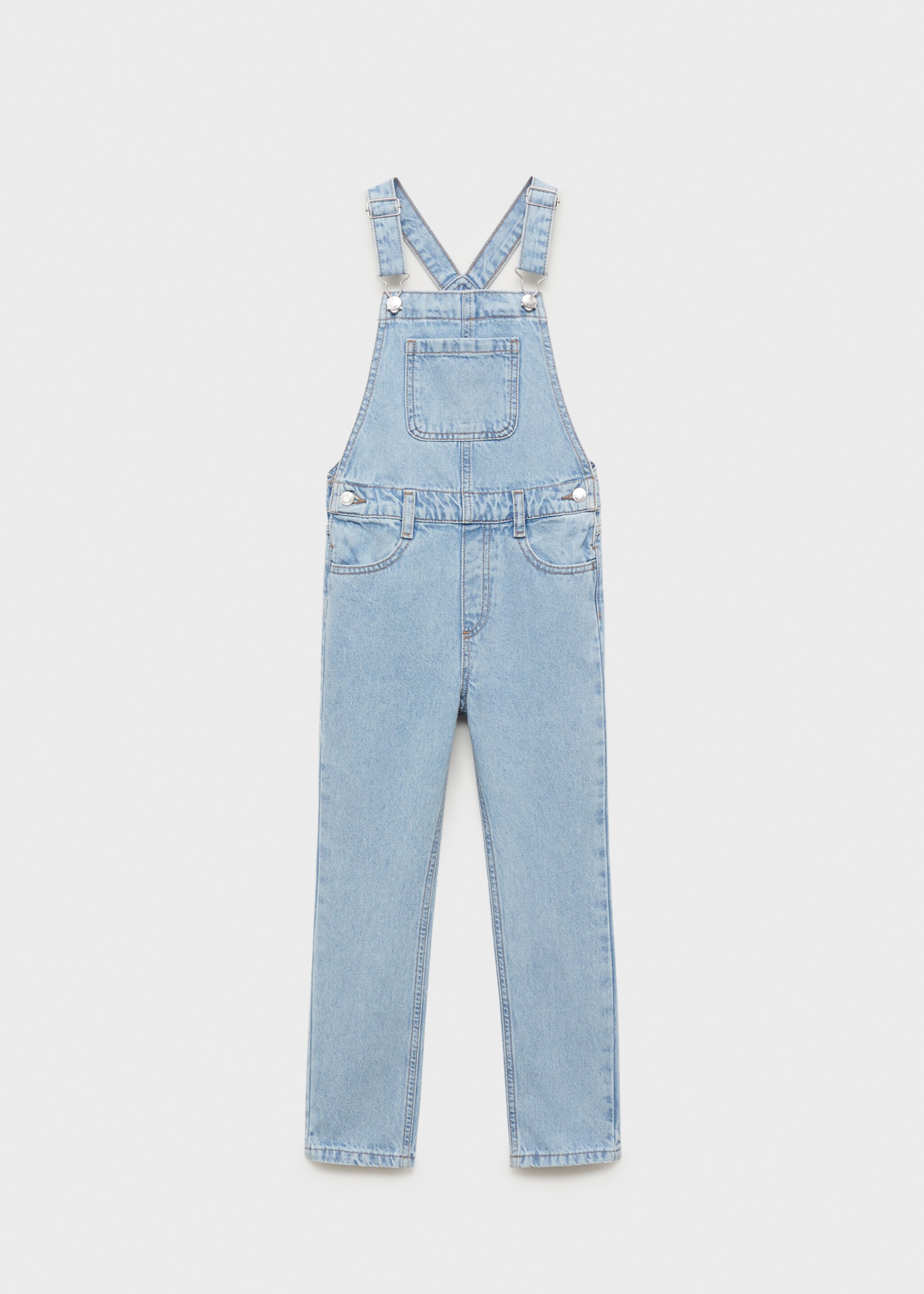 Long denim dungarees - Article without model, Medium Blue. Ref: 87093269-00.