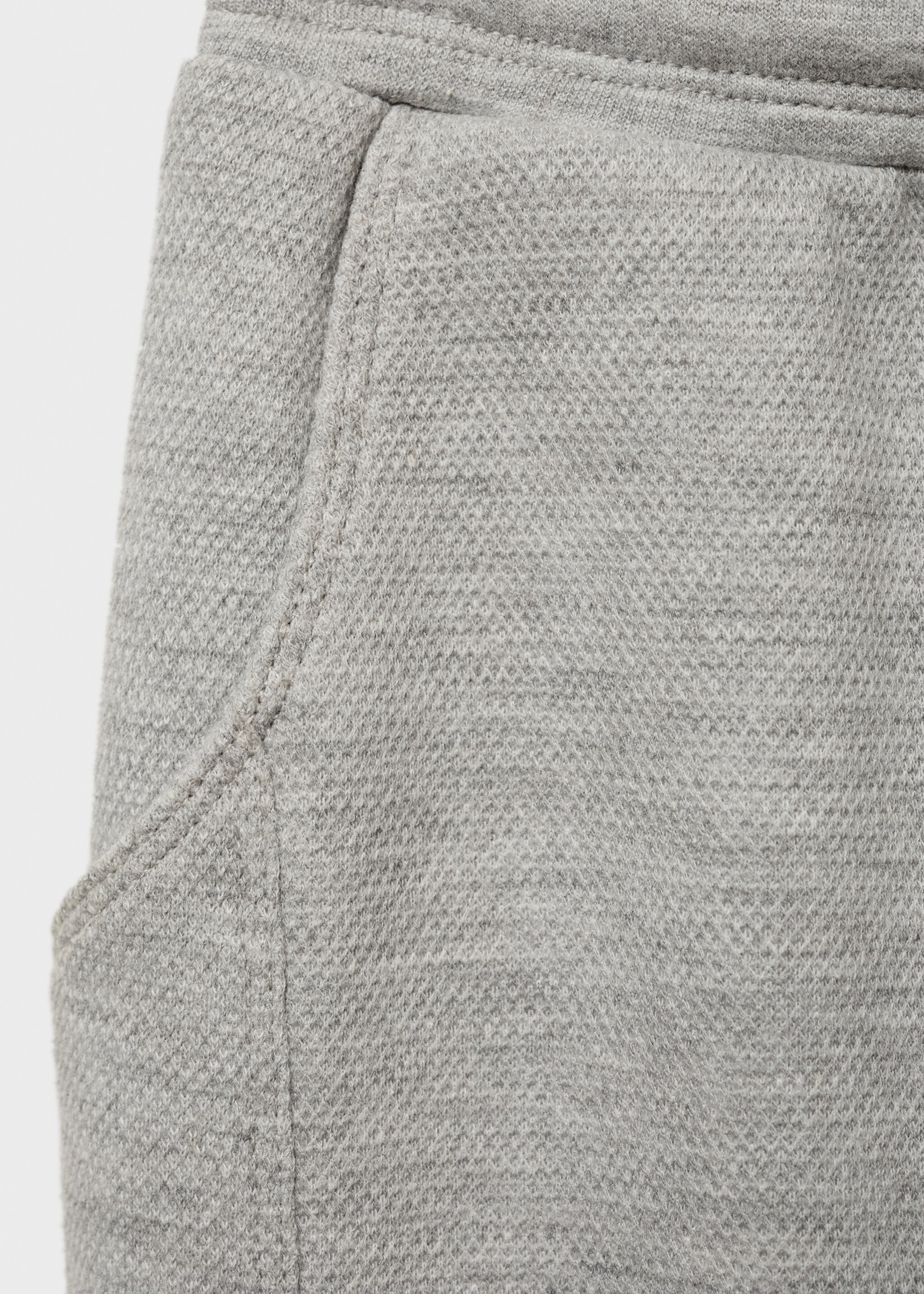 Jogger trousers - Details of the article 0, Medium Heather Grey. Ref: 87093271-00.