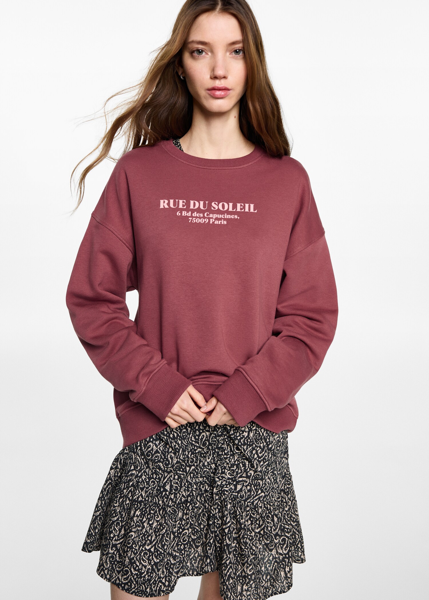 Message sweatshirt - Medium plane