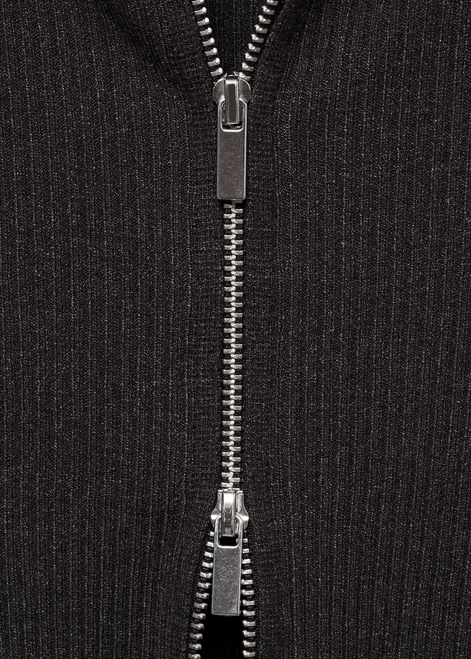 Zipped knit cardigan - Details of the article 0