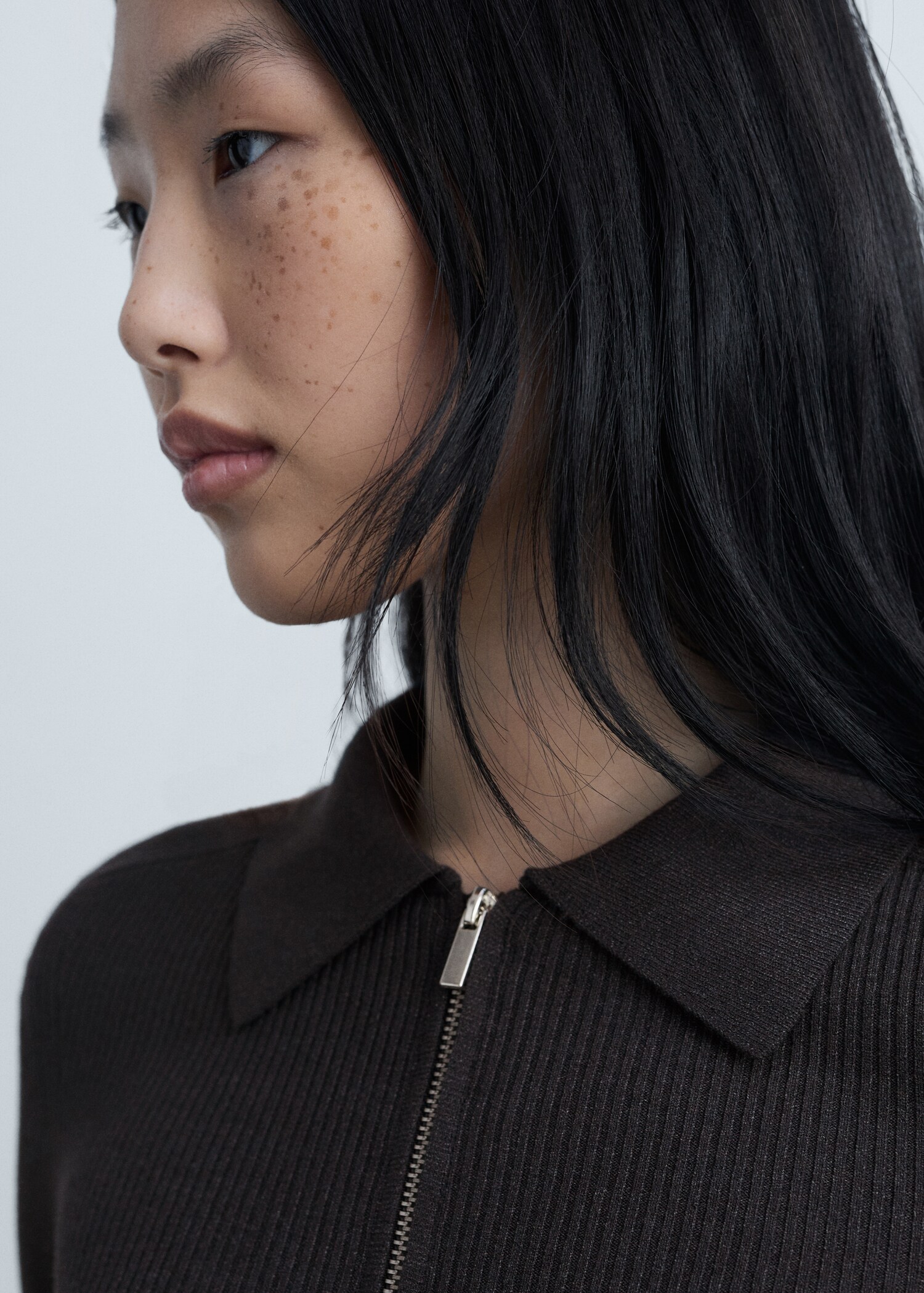 Zipped knit cardigan - Details of the article 1