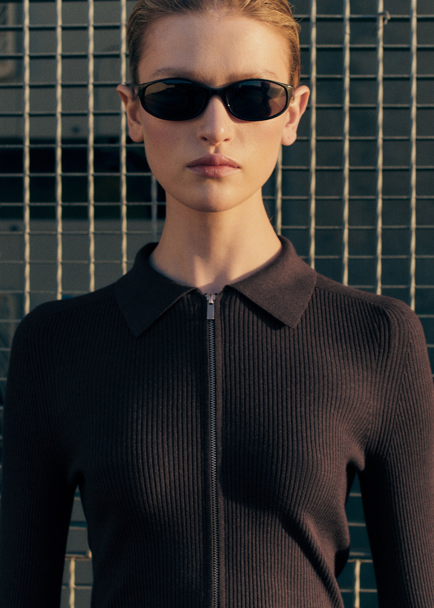 Zipped knit cardigan - Details of the article 6