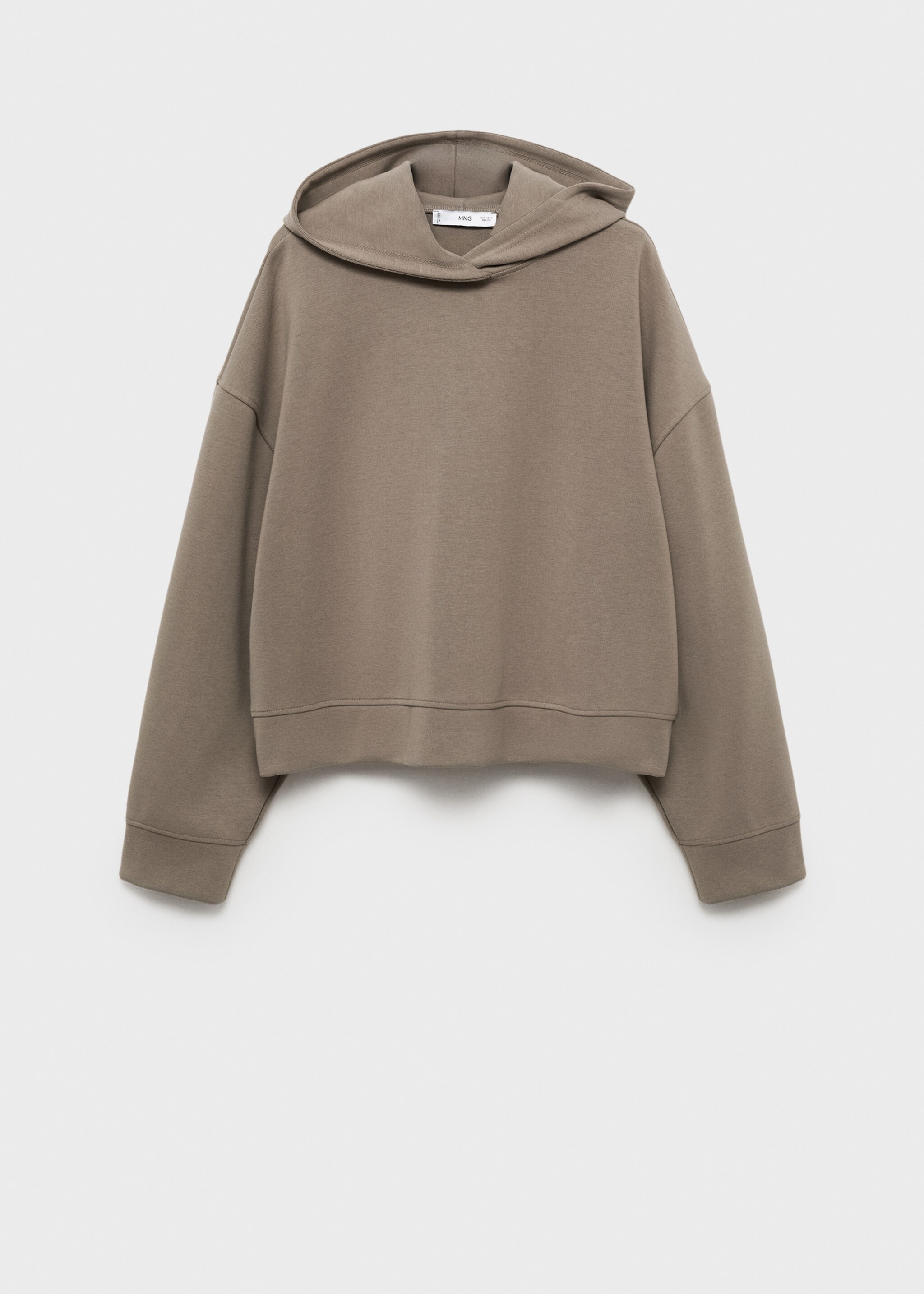 Sweat-shirt oversize capuche - Article sans modèle, Marron moyen. Ref: 87093289-00.
