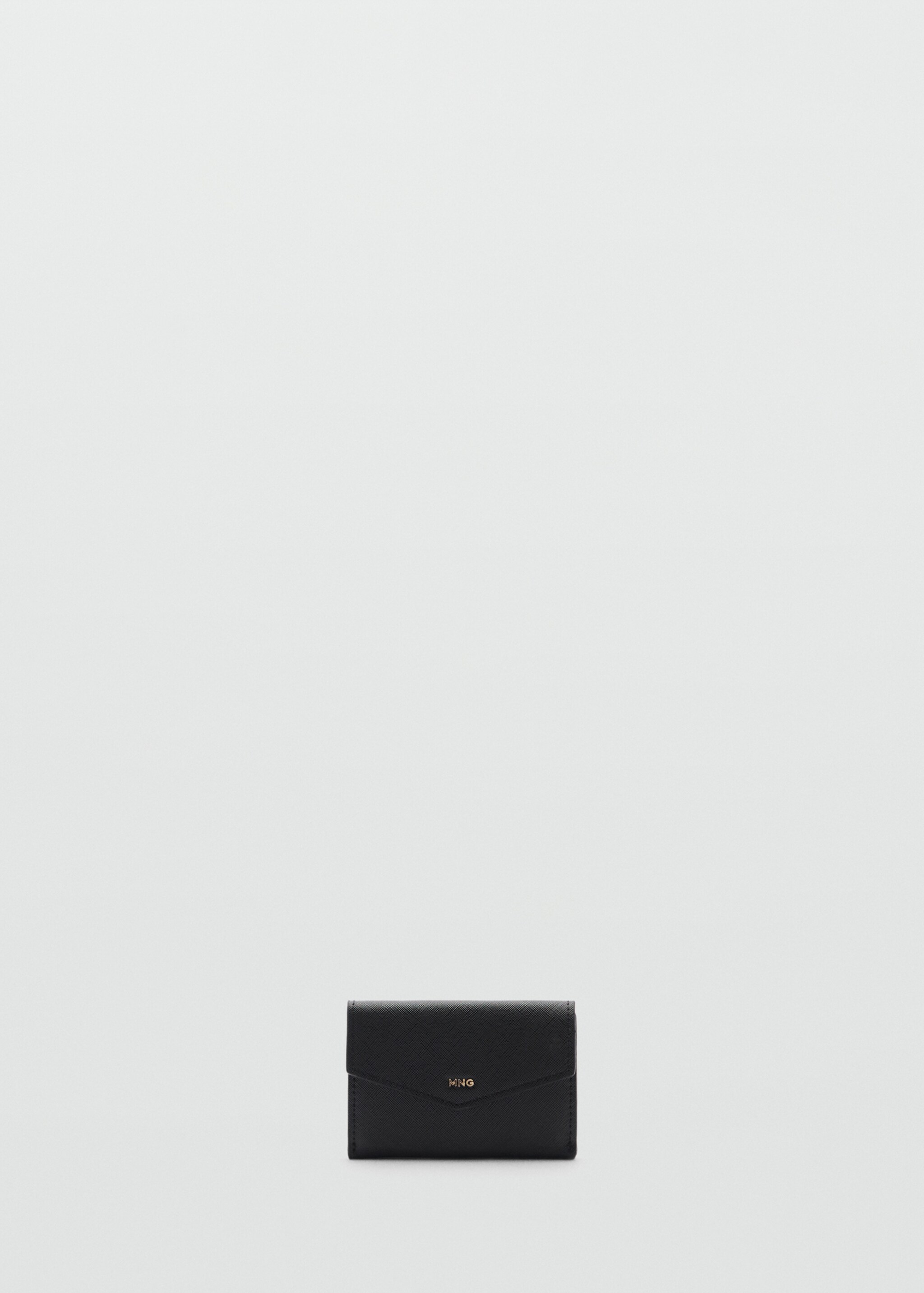Saffiano-effect cardholder - Article without model, Black. Ref: 87093290-00.