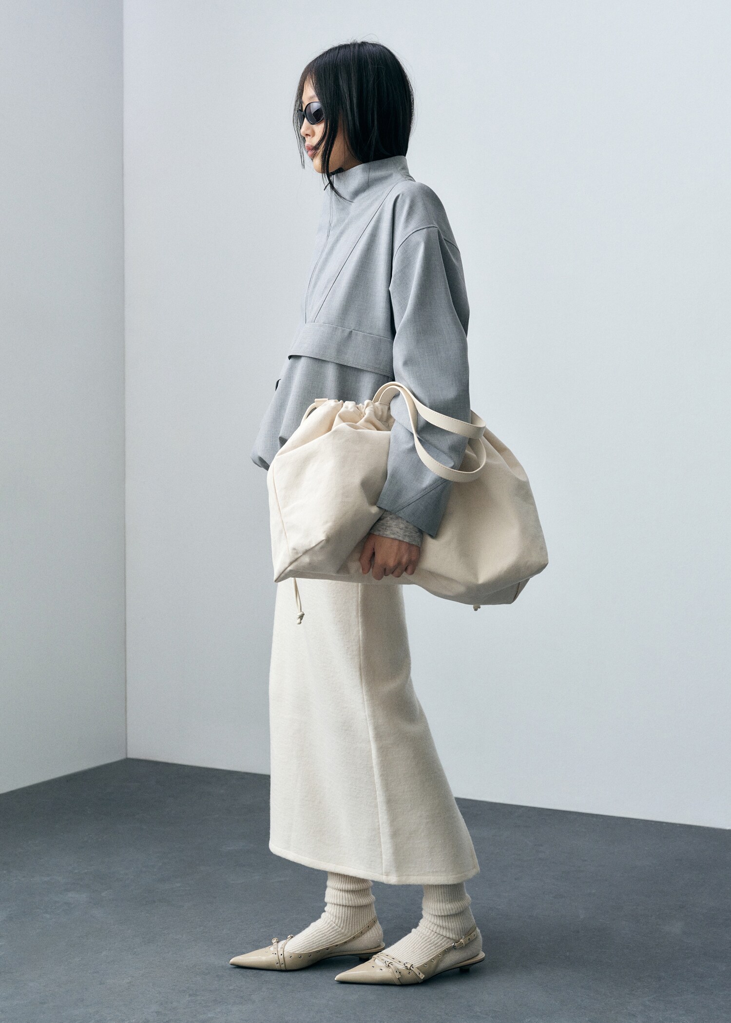 Wool-blend midi-skirt - Details of the article 2