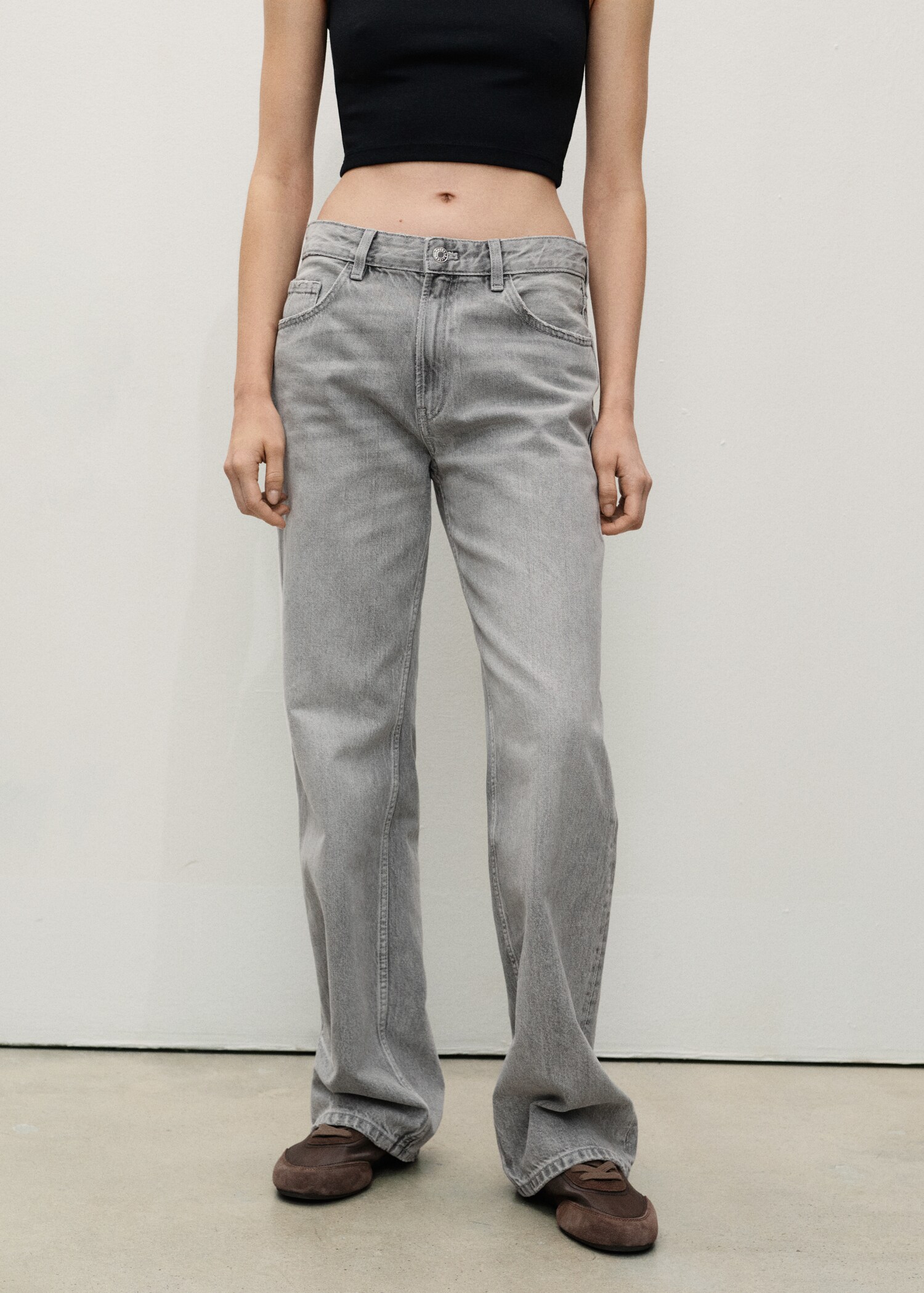 Jeans Miami rectos tiro medio - Plano medio