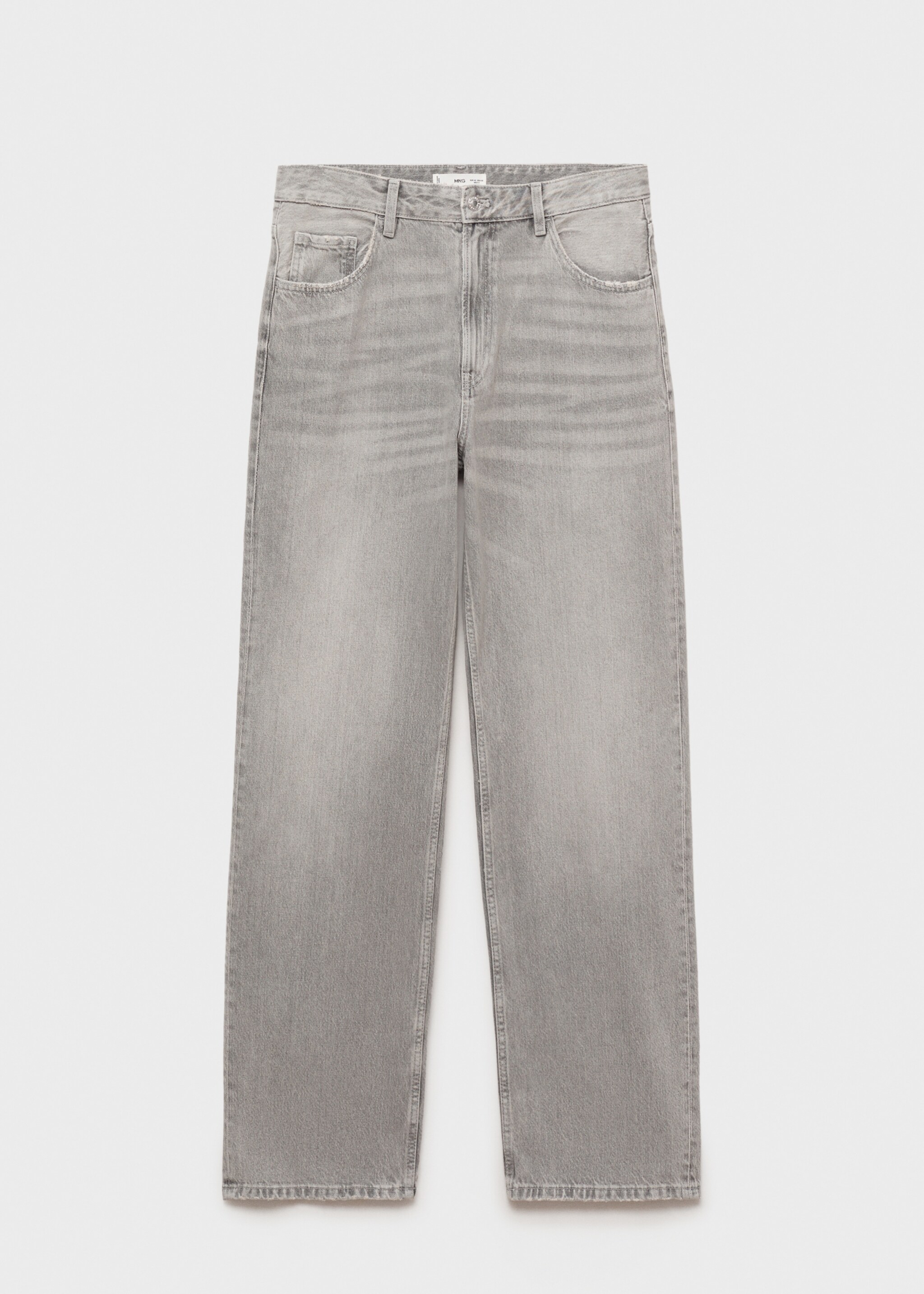 Gerade Jeans Miami mit mittlerer Bundhöhe - Artikel ohne Model, Denim Grau. Ref: 87093293-00.