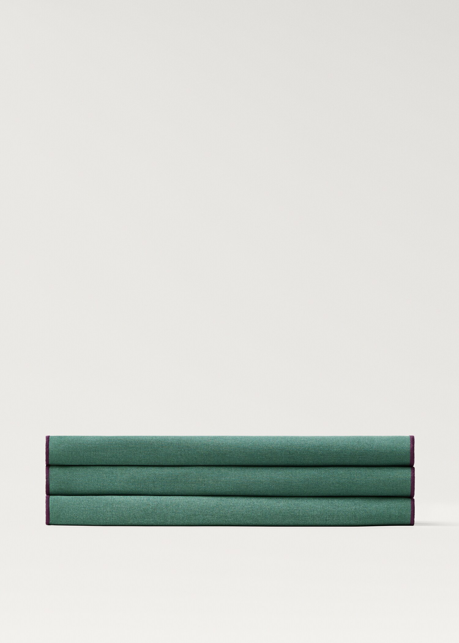 Resin stripe-print cotton table runner - Article without model