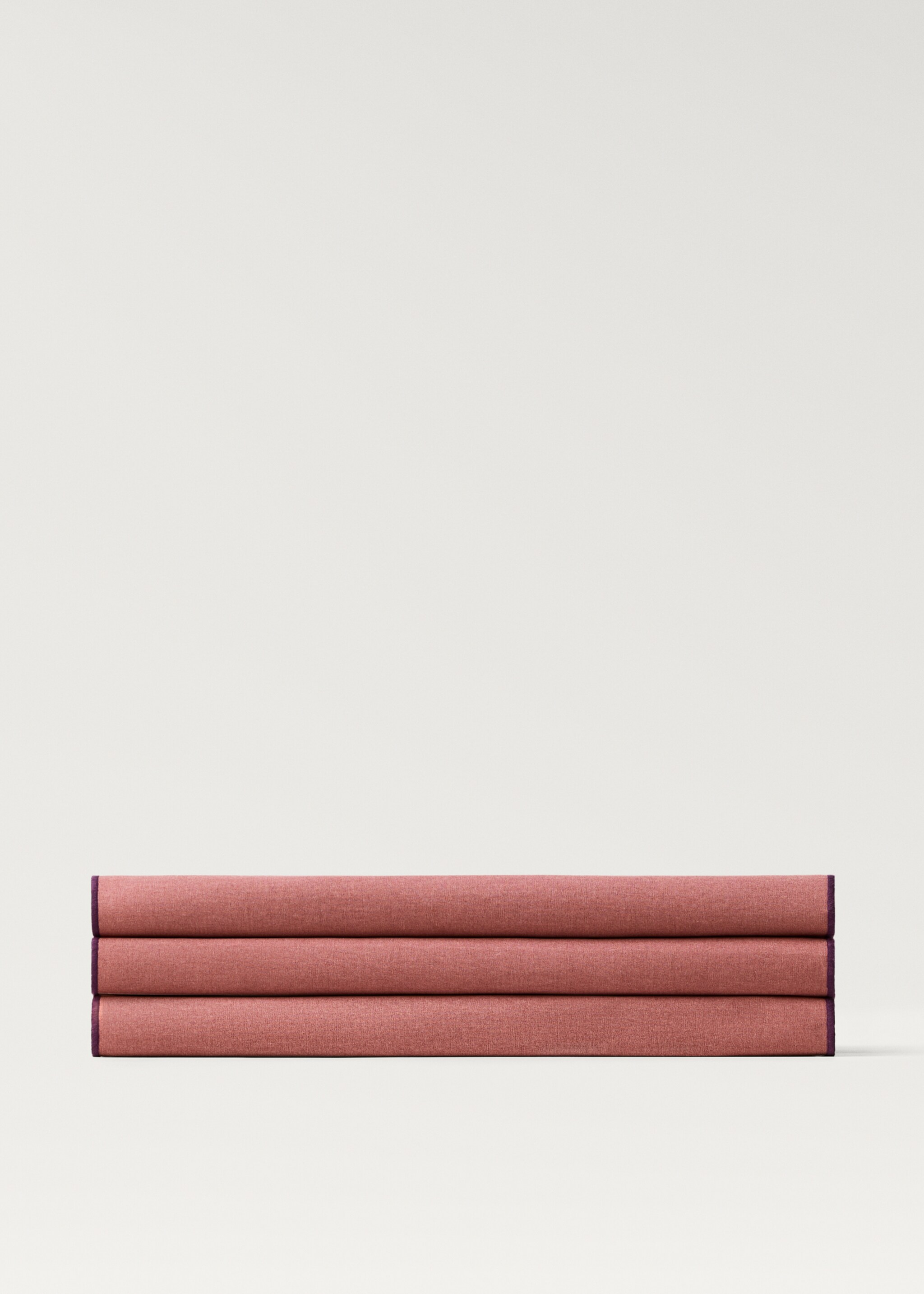 Bordslöpare i bomull tryckt med hartsränder - Artikel utan modell, Rosa. Ref: 87093296-00.