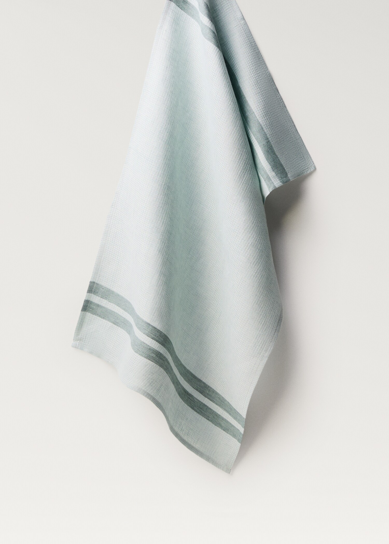 Waffle-linen striped kitchen cloth - Article without model