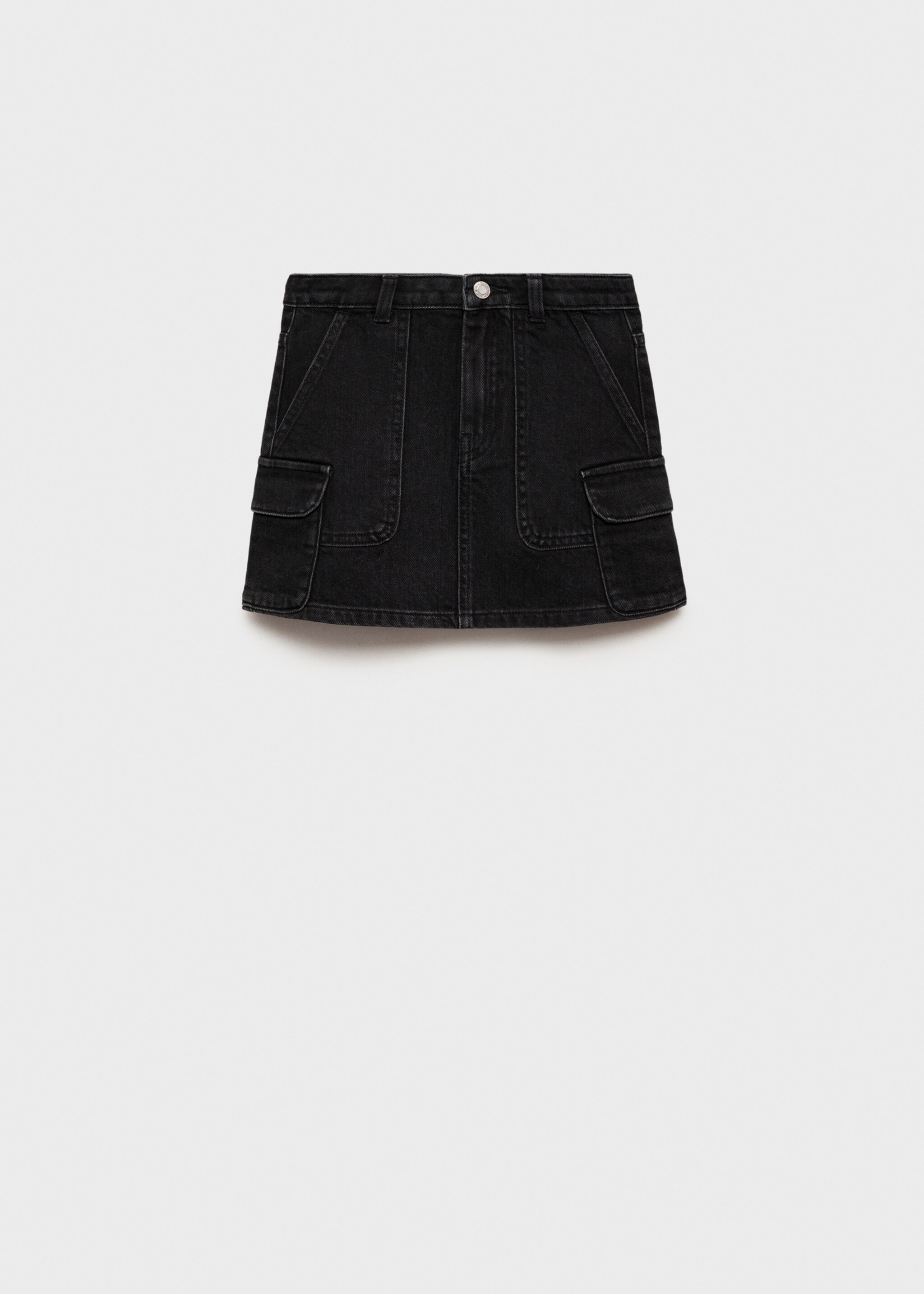 Džínová minisukně - Zboží bez modelu, Black denim. Ref: 87093632-00.