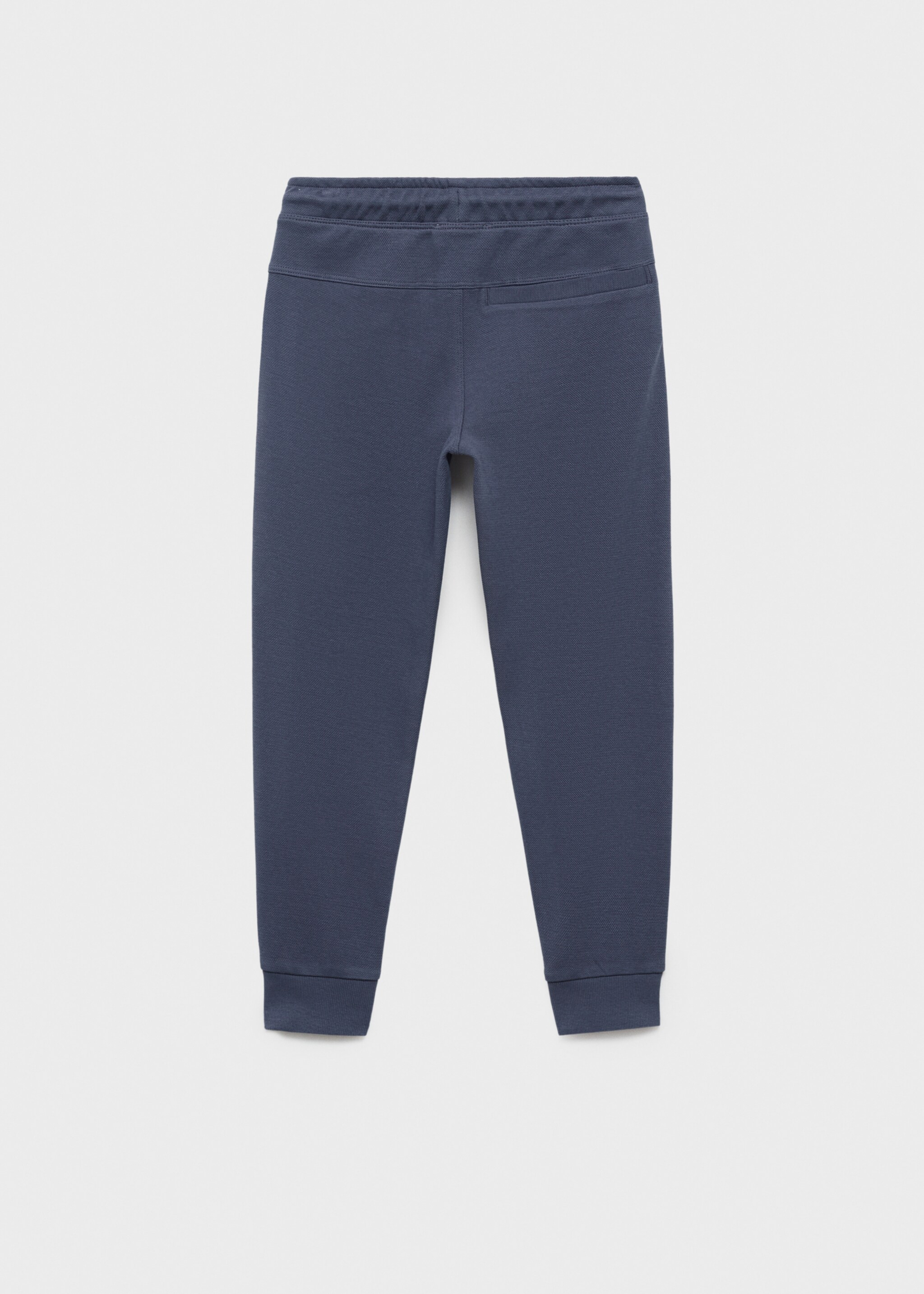 Drawstring jogger trousers - Reverse of the article, Blue. Ref: 87093633-00.