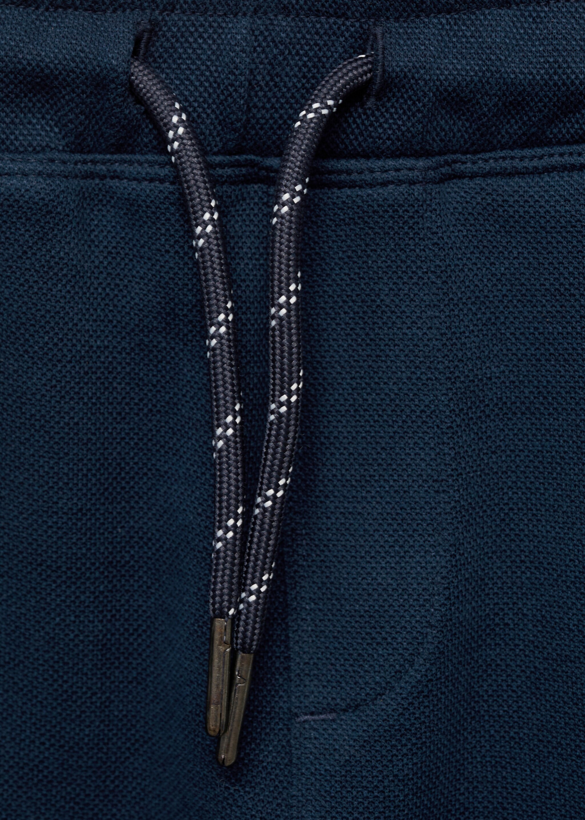 Kalhoty jogger se šňůrkou - Detail zboží 8, Námořnická modrá. Ref: 87093633-00.