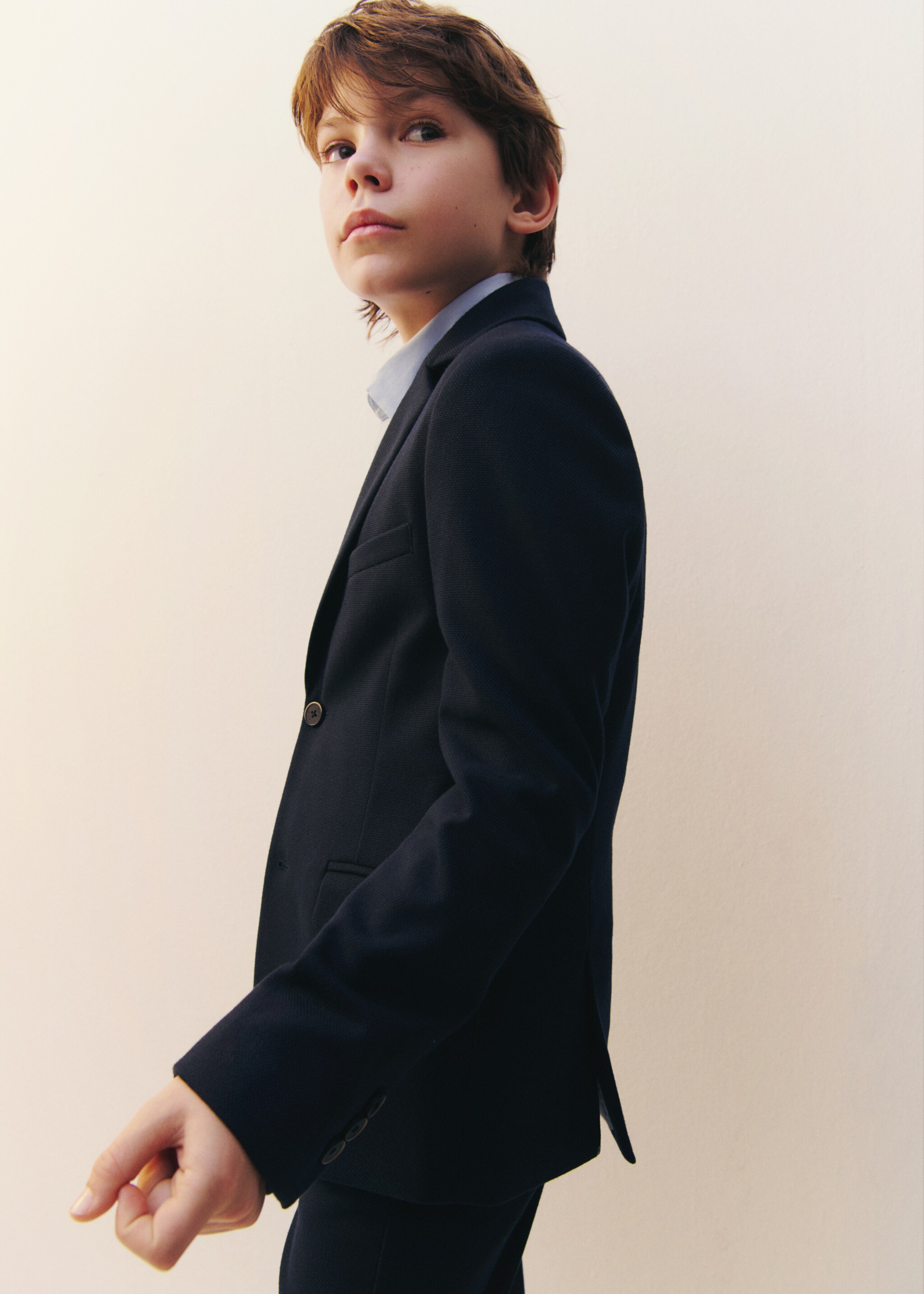 Classic suit jacket - Details of the article 7, Dark Navy. Ref: 87093635-00.