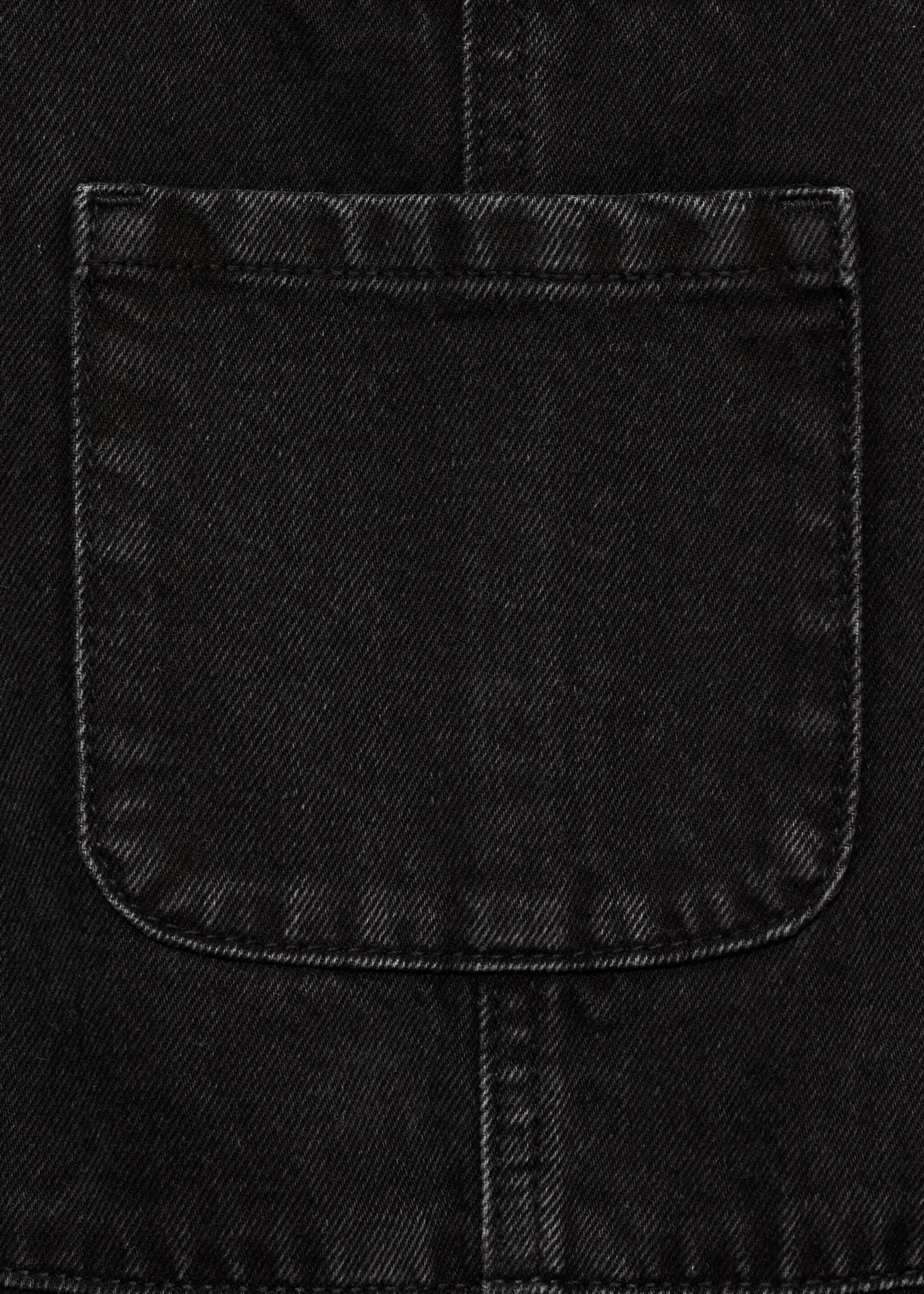 Salopette en jean longue - Détail de l'article 0, Black denim. Ref: 87093636-00.